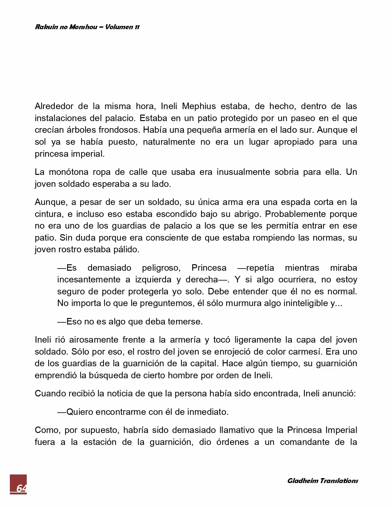 Rakuin No Monshou (Novela) - Capítulo 83 - Página 6 - LectorTMOo