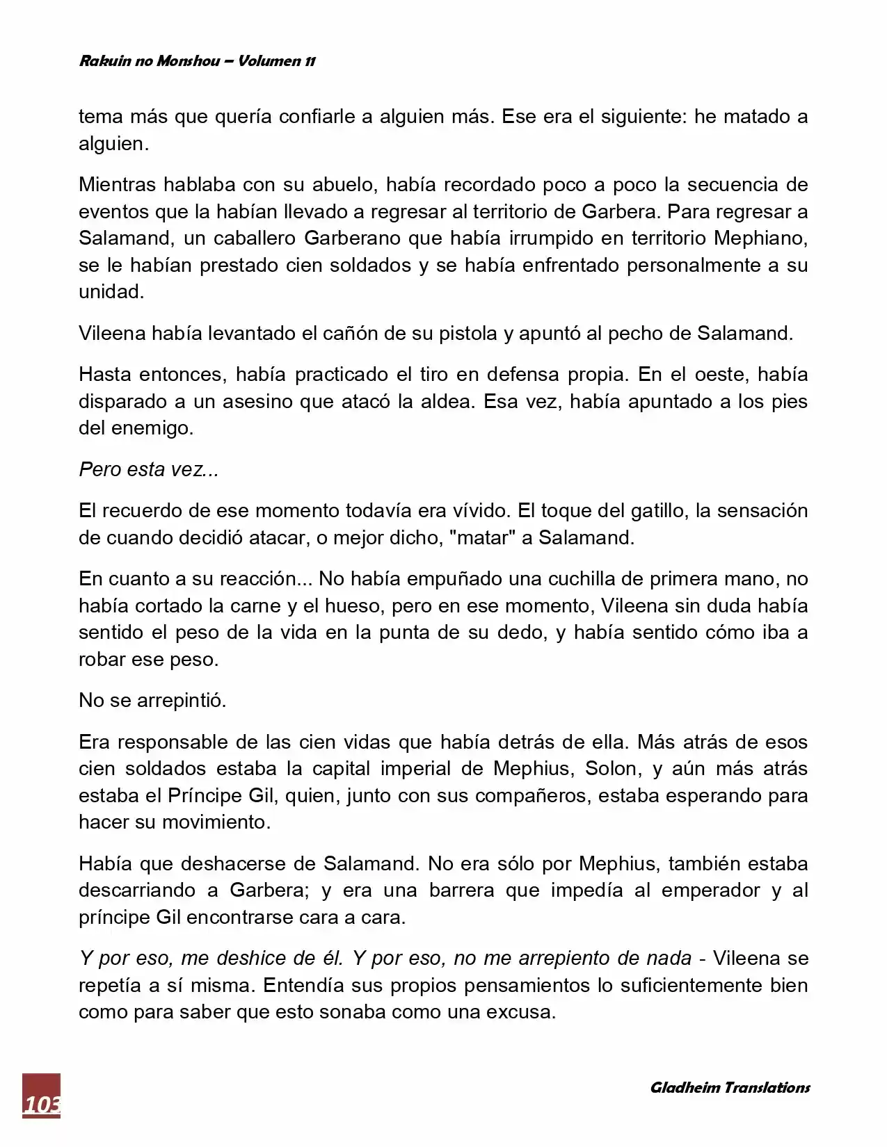 Rakuin No Monshou (Novela) - Capítulo 84 - Página 7 - LectorTMOo