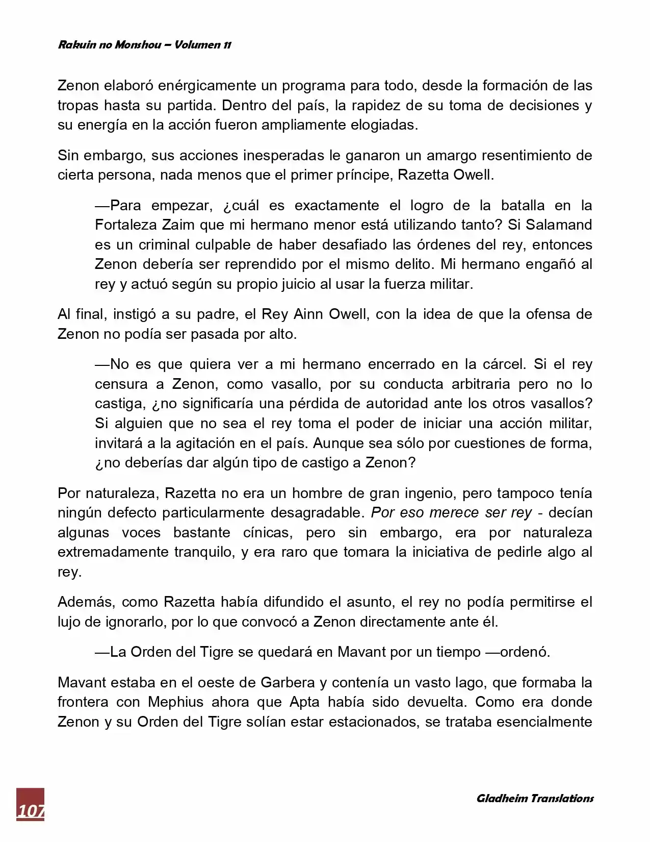 Rakuin No Monshou (Novela) - Capítulo 84 - Página 11 - LectorTMOo