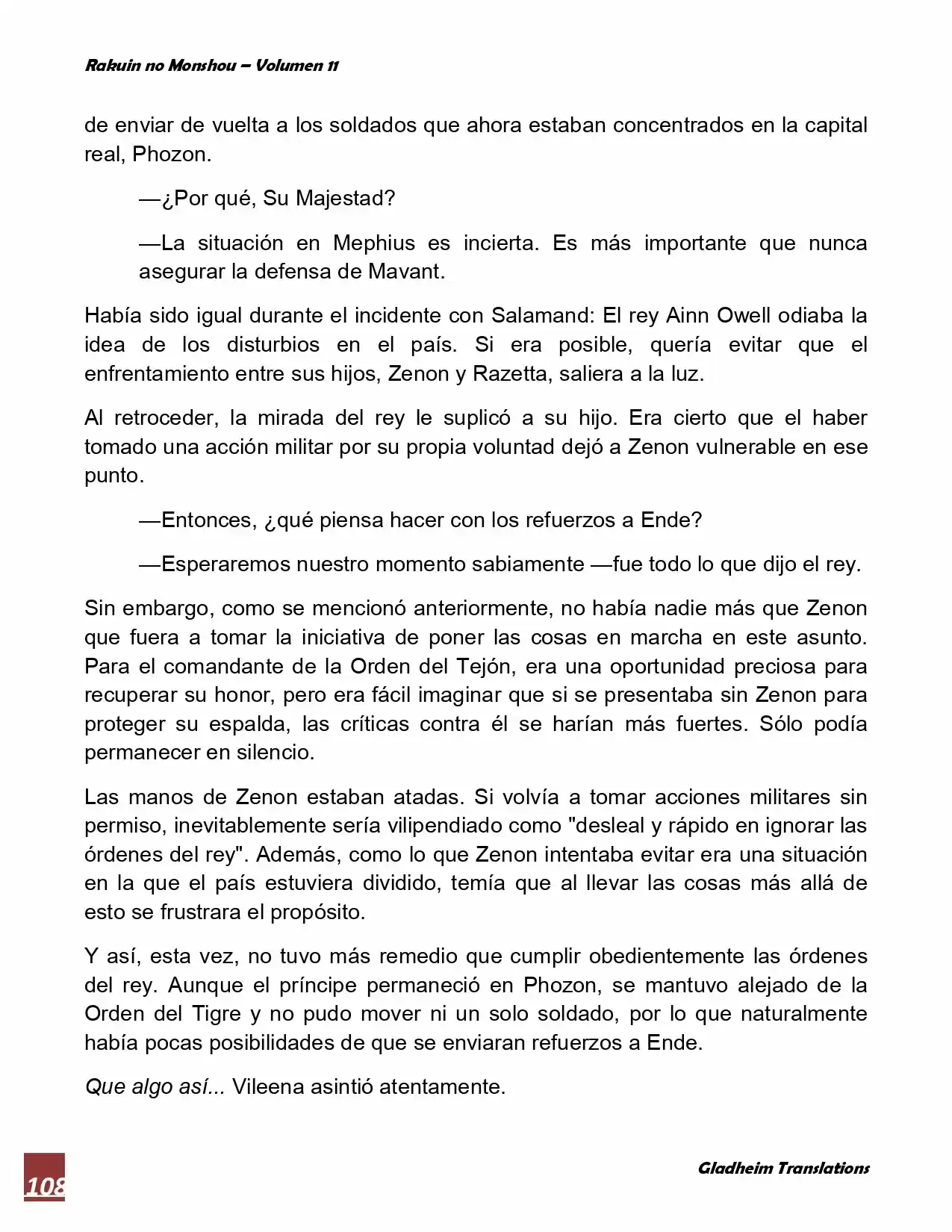 Rakuin No Monshou (Novela) - Capítulo 84 - Página 12 - LectorTMOo