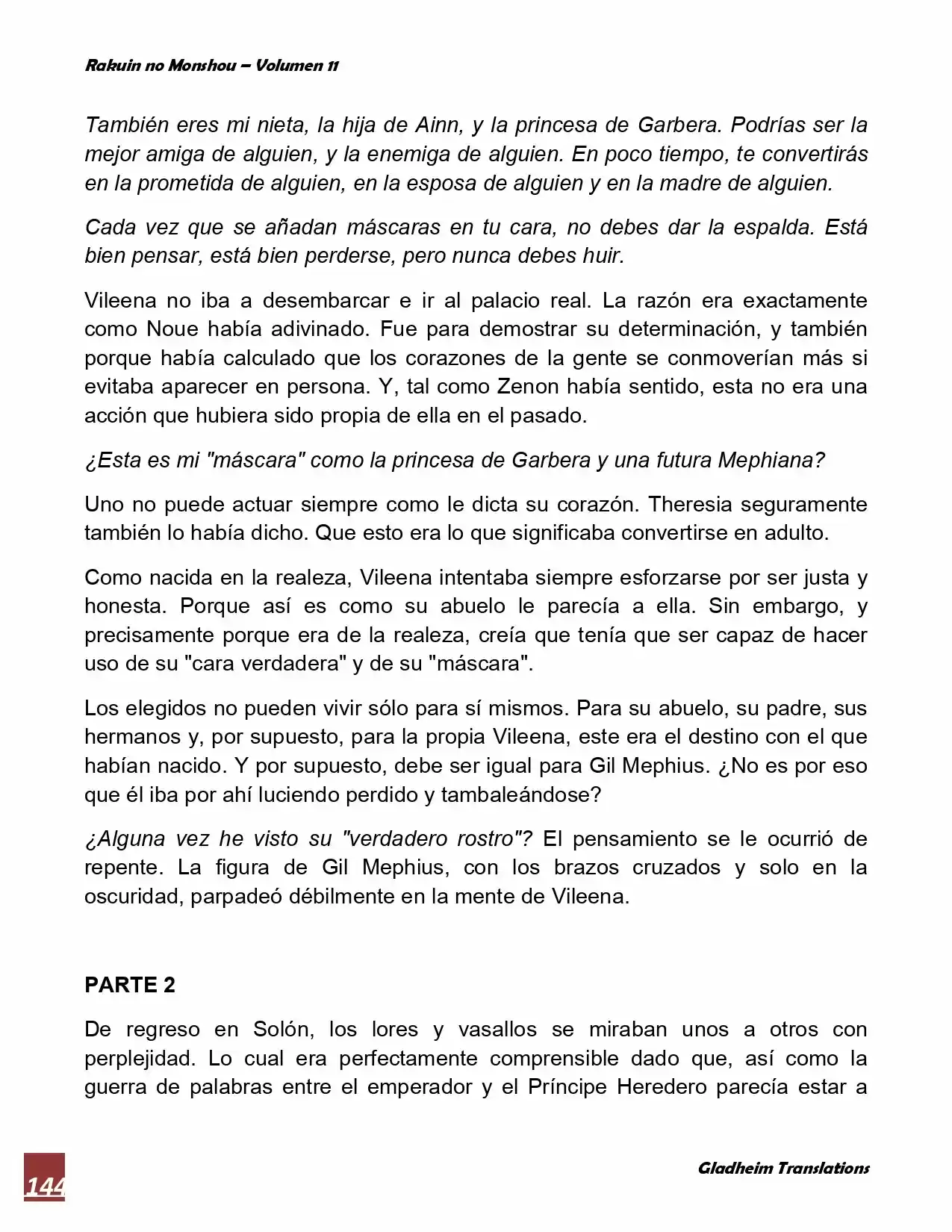 Rakuin No Monshou (Novela) - Capítulo 85 - Página 8 - LectorTMOo