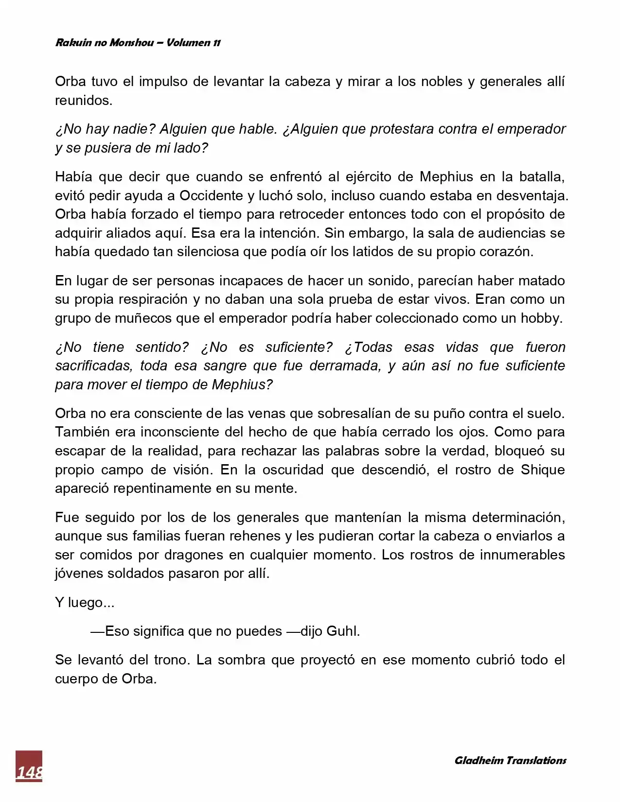 Rakuin No Monshou (Novela) - Capítulo 85 - Página 12 - LectorTMOo