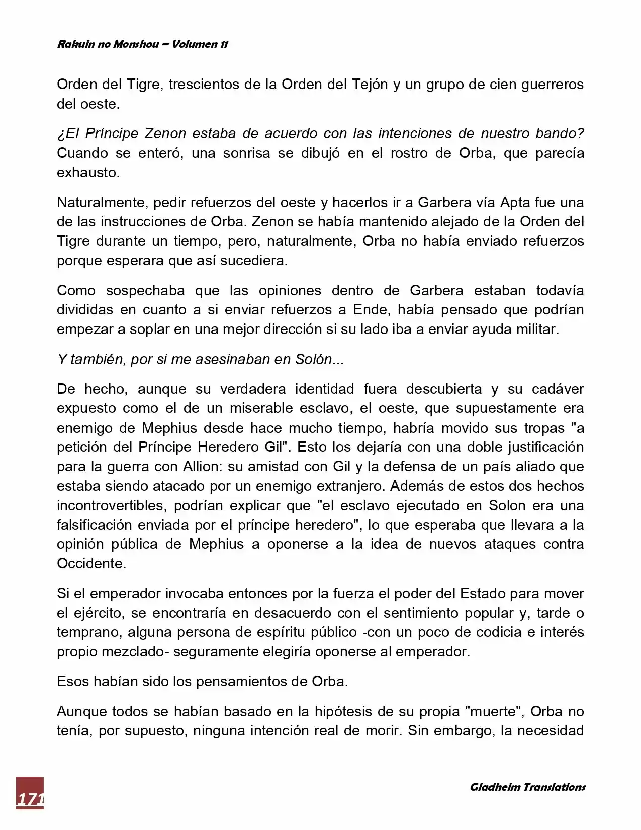 Rakuin No Monshou (Novela) - Capítulo 86 - Página 5 - LectorTMOo