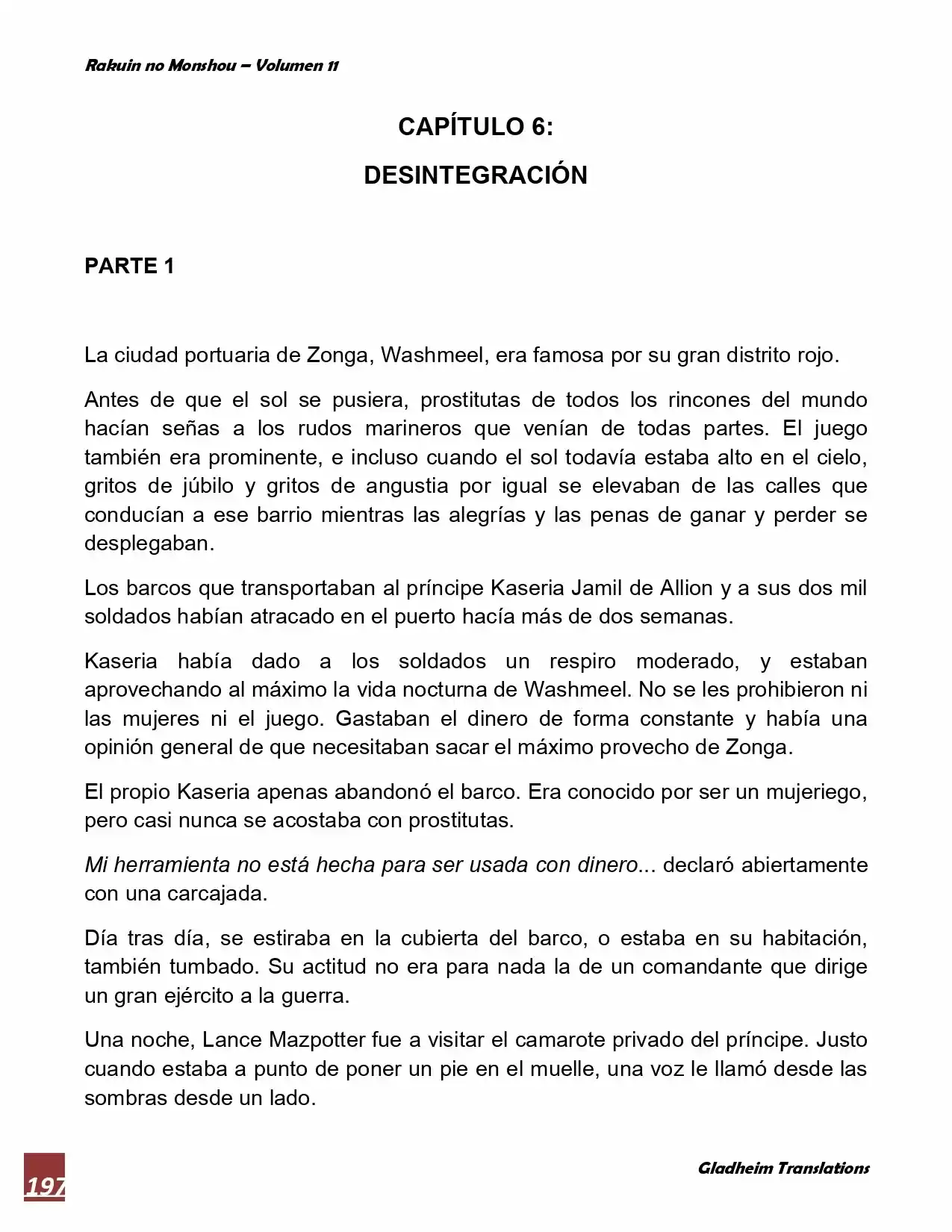 Rakuin No Monshou (Novela) - Capítulo 87 - Página 1 - LectorTMOo