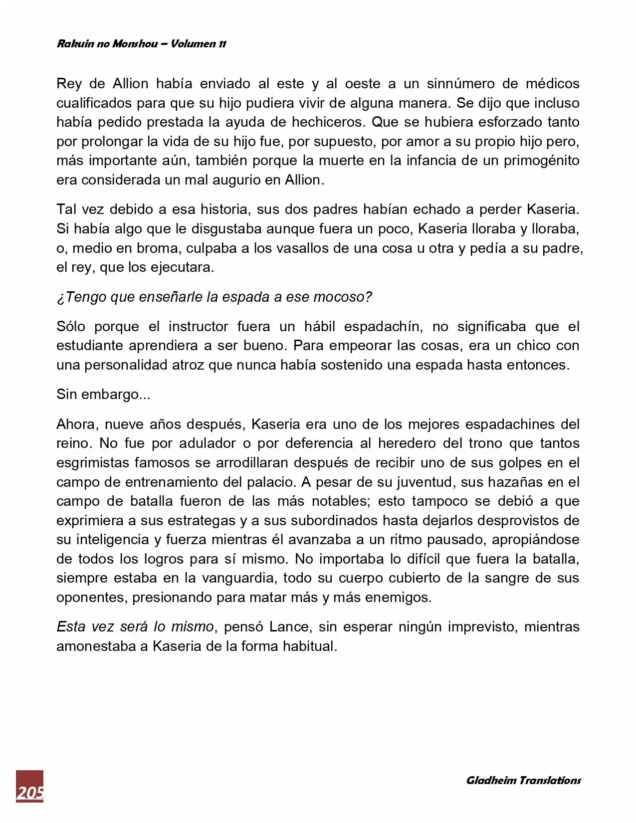 Rakuin No Monshou (Novela) - Capítulo 87 - Página 9 - LectorTMOo