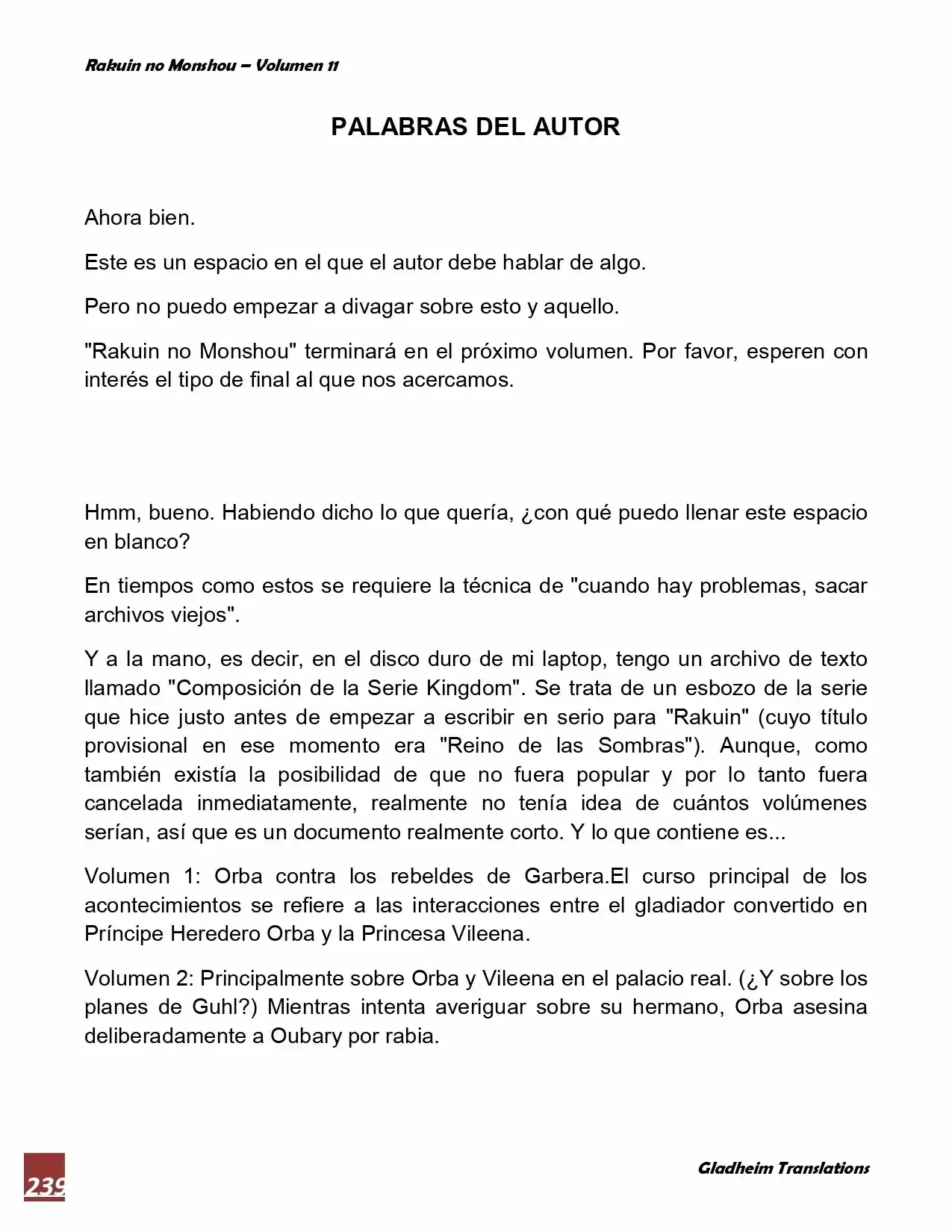 Rakuin No Monshou (Novela) - Capítulo 87 - Página 43 - LectorTMOo