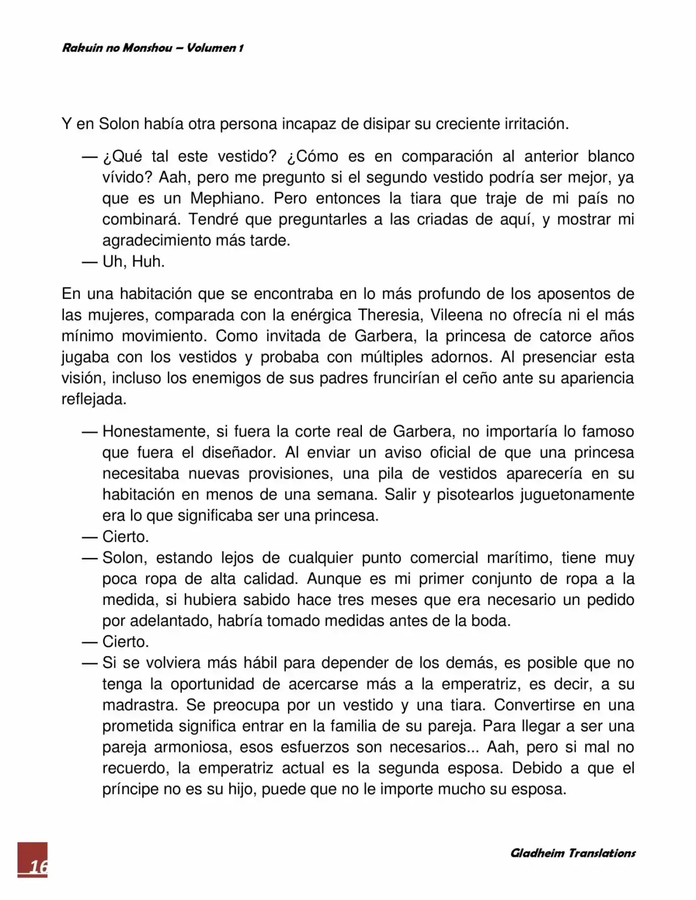 Rakuin No Monshou (Novela) - Capítulo 9 - Página 16 - LectorTMOo