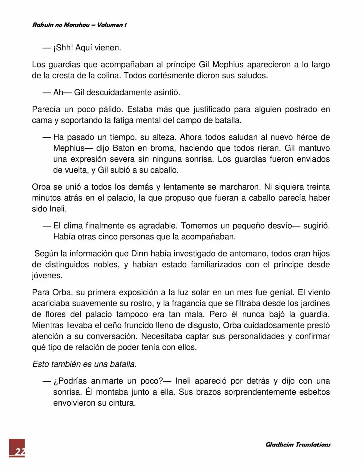Rakuin No Monshou (Novela) - Capítulo 9 - Página 22 - LectorTMOo