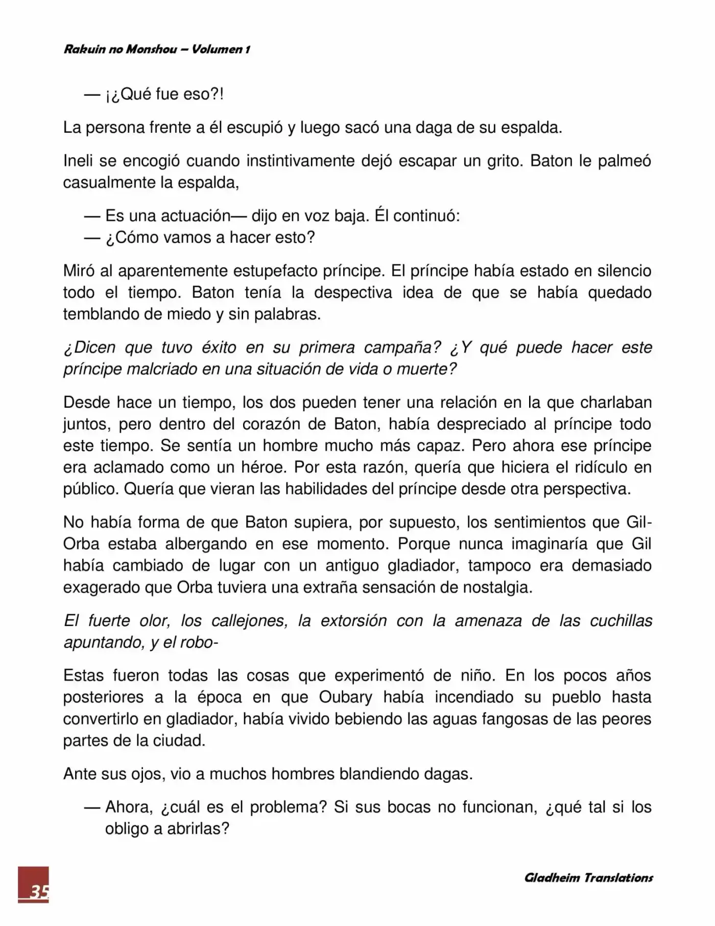Rakuin No Monshou (Novela) - Capítulo 9 - Página 35 - LectorTMOo