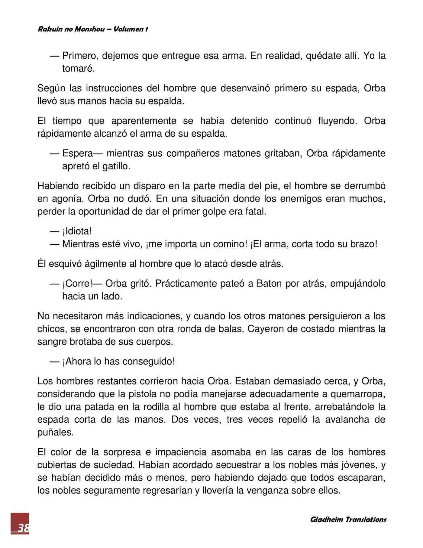 Rakuin No Monshou (Novela) - Capítulo 9 - Página 38 - LectorTMOo