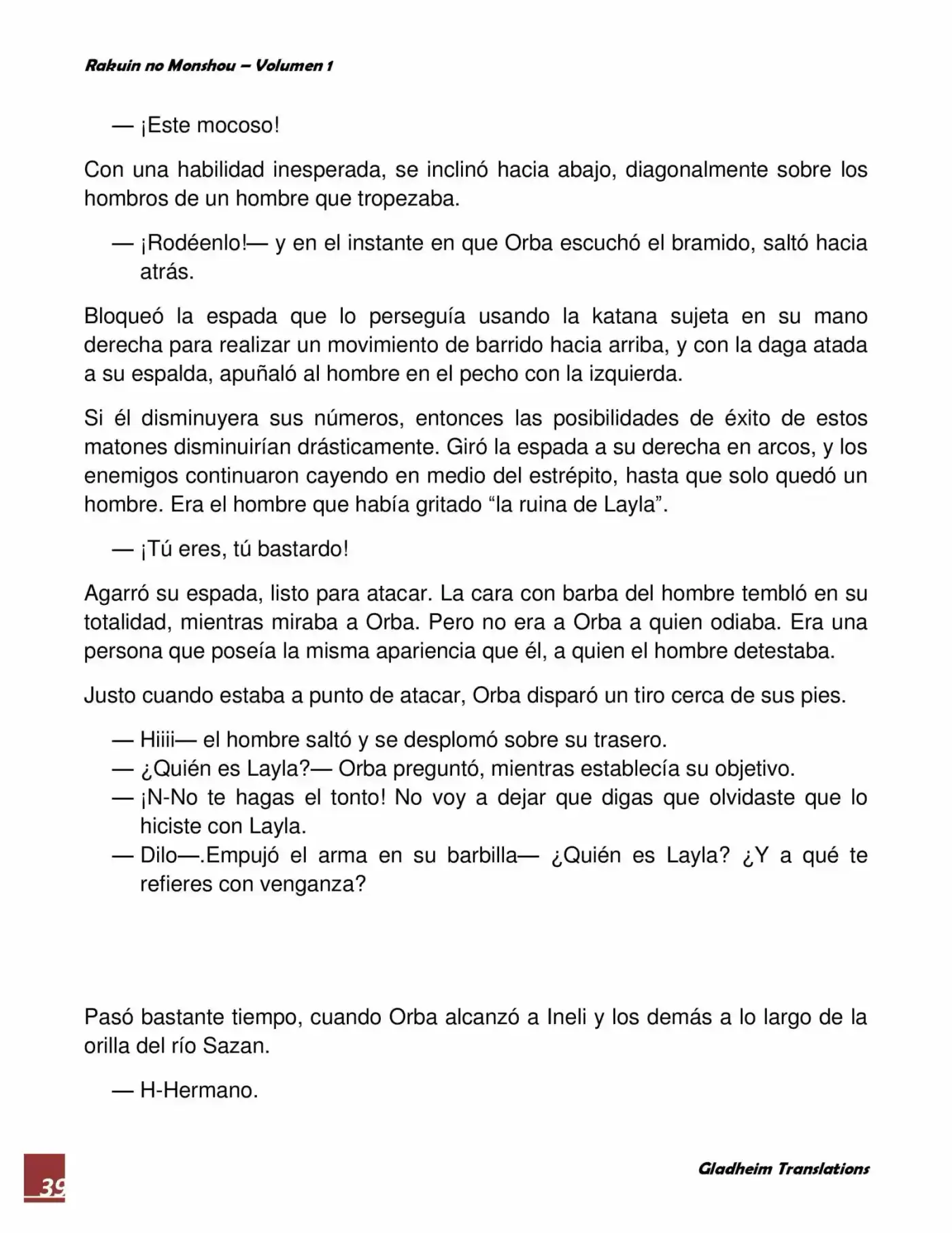 Rakuin No Monshou (Novela) - Capítulo 9 - Página 39 - LectorTMOo