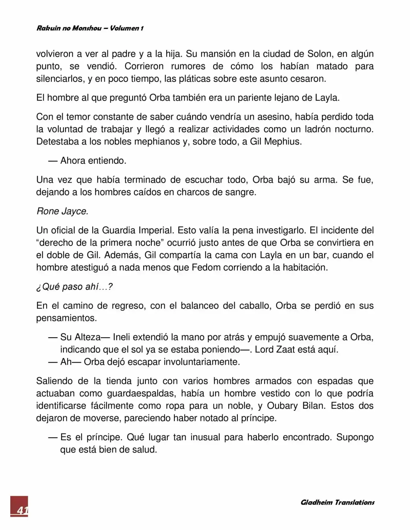 Rakuin No Monshou (Novela) - Capítulo 9 - Página 41 - LectorTMOo