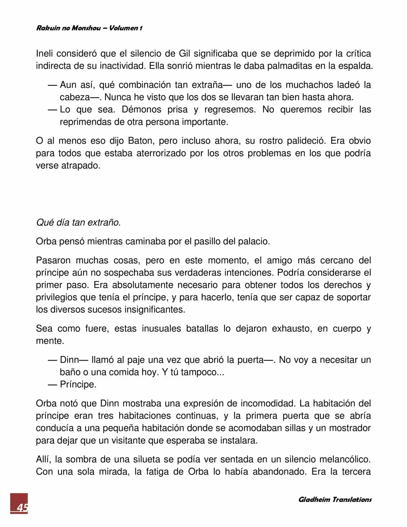 Rakuin No Monshou (Novela) - Capítulo 9 - Página 45 - LectorTMOo