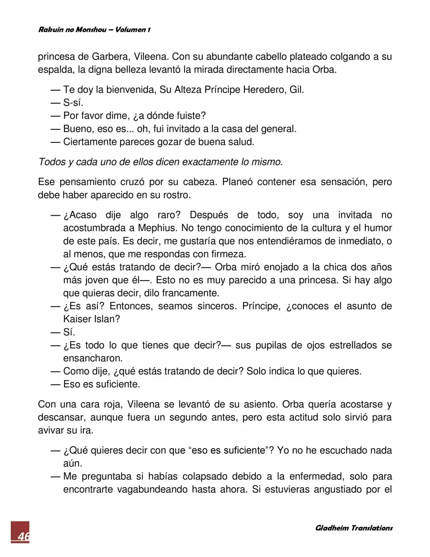 Rakuin No Monshou (Novela) - Capítulo 9 - Página 46 - LectorTMOo