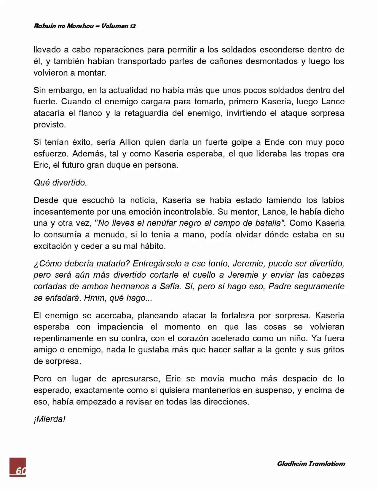 Rakuin No Monshou (Novela) - Capítulo 90 - Página 6 - LectorTMOo