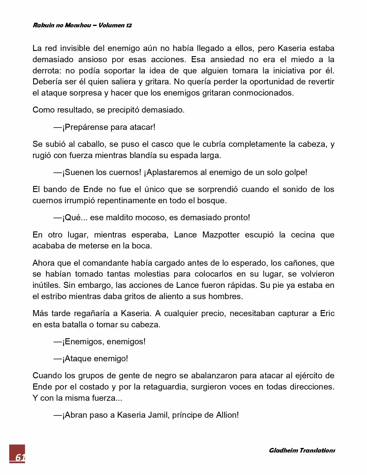 Rakuin No Monshou (Novela) - Capítulo 90 - Página 7 - LectorTMOo