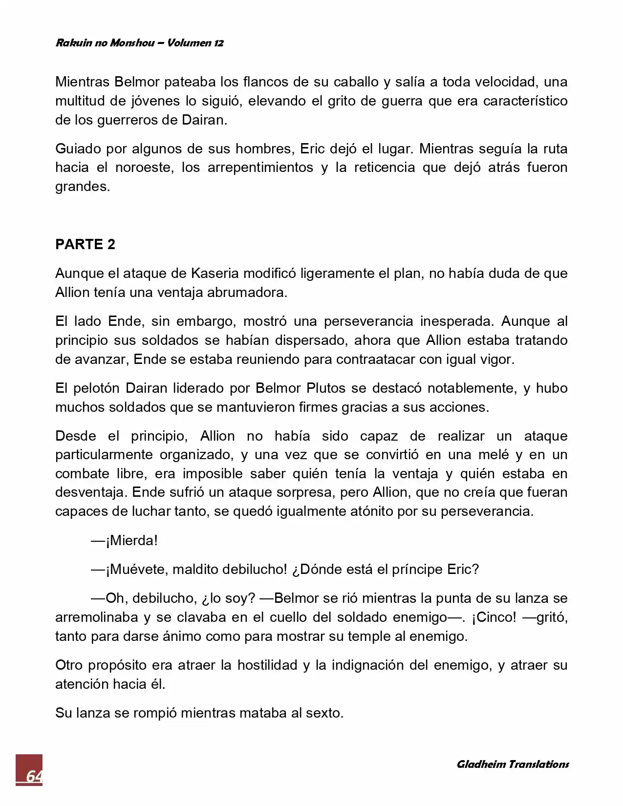 Rakuin No Monshou (Novela) - Capítulo 90 - Página 10 - LectorTMOo