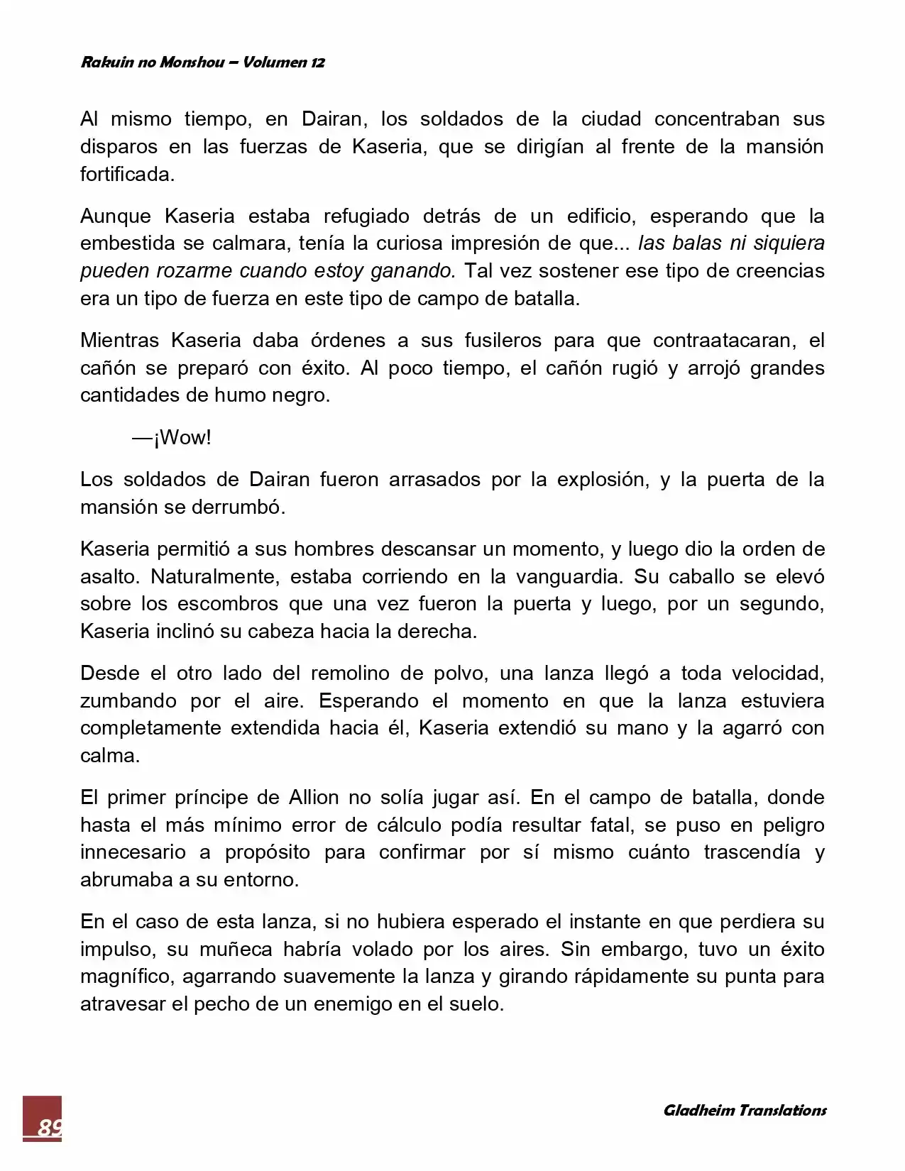 Rakuin No Monshou (Novela) - Capítulo 91 - Página 8 - LectorTMOo
