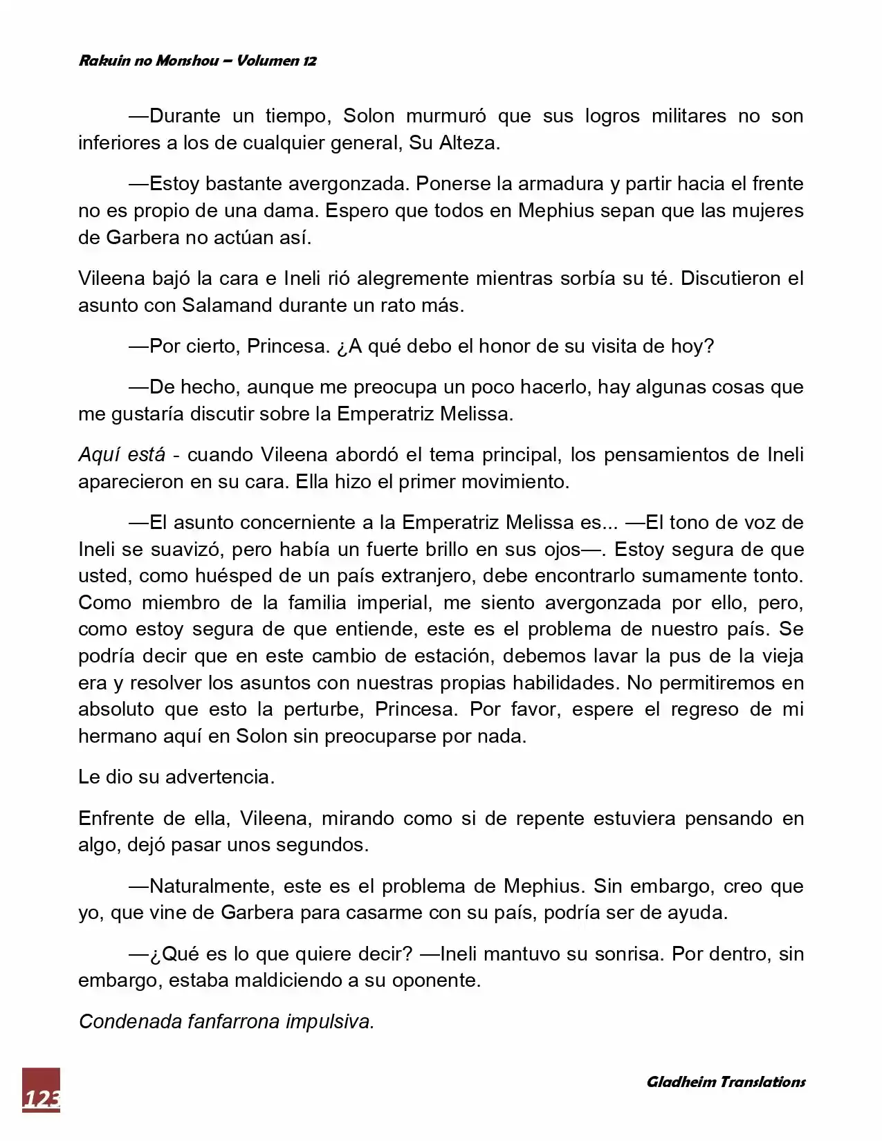 Rakuin No Monshou (Novela) - Capítulo 92 - Página 13 - LectorTMOo