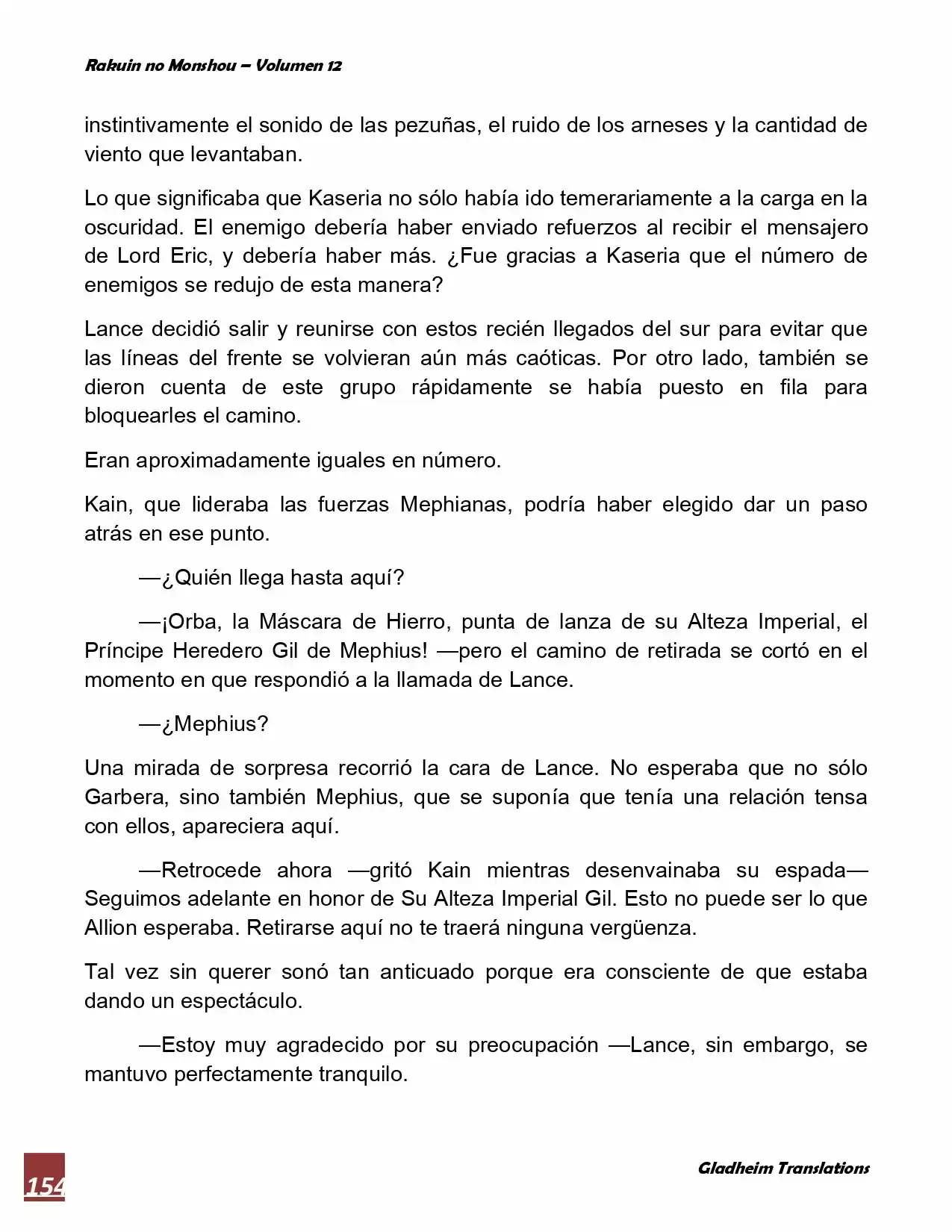 Rakuin No Monshou (Novela) - Capítulo 93 - Página 12 - LectorTMOo