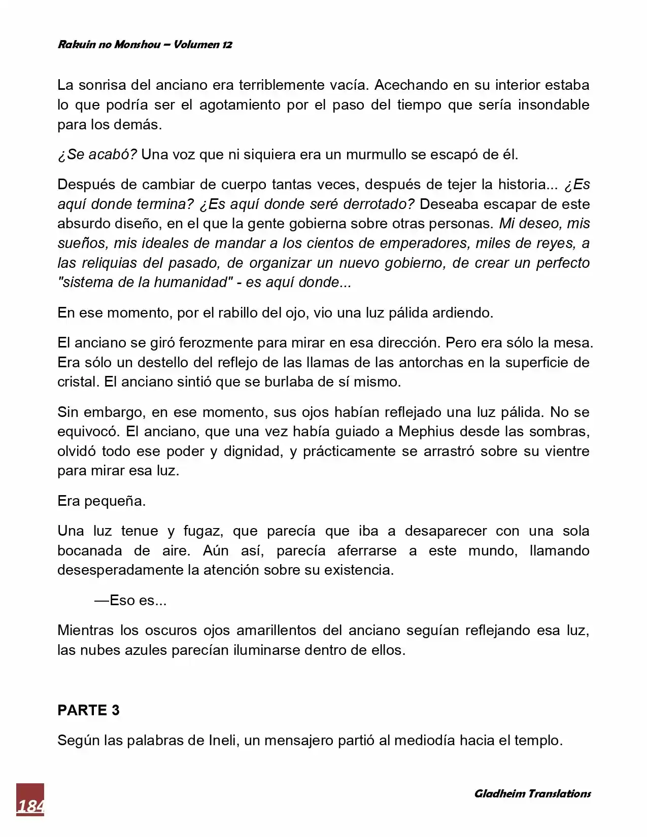 Rakuin No Monshou (Novela) - Capítulo 94 - Página 19 - LectorTMOo