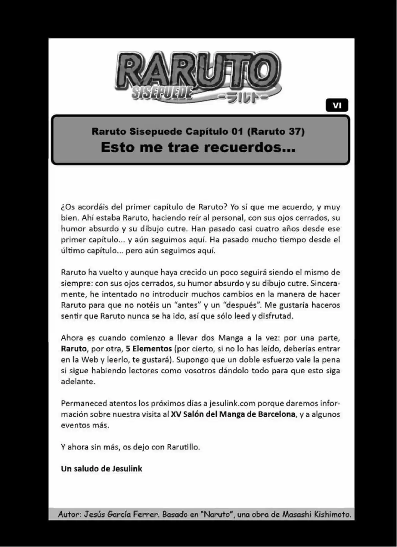 Raruto Sisepuede - Capítulo 1 - Página 1 - LectorTMOo