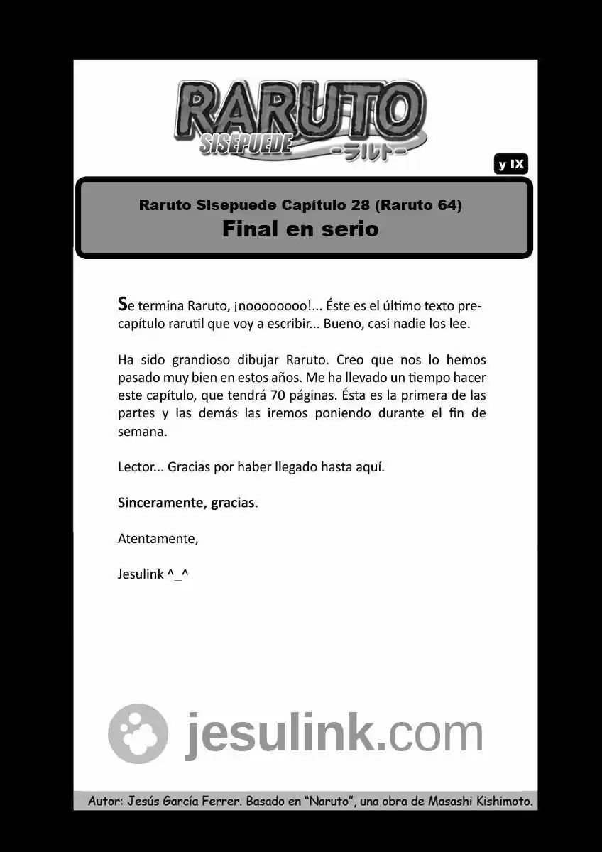 Raruto Sisepuede - Capítulo 28.1 - Página 3 - LectorTMOo