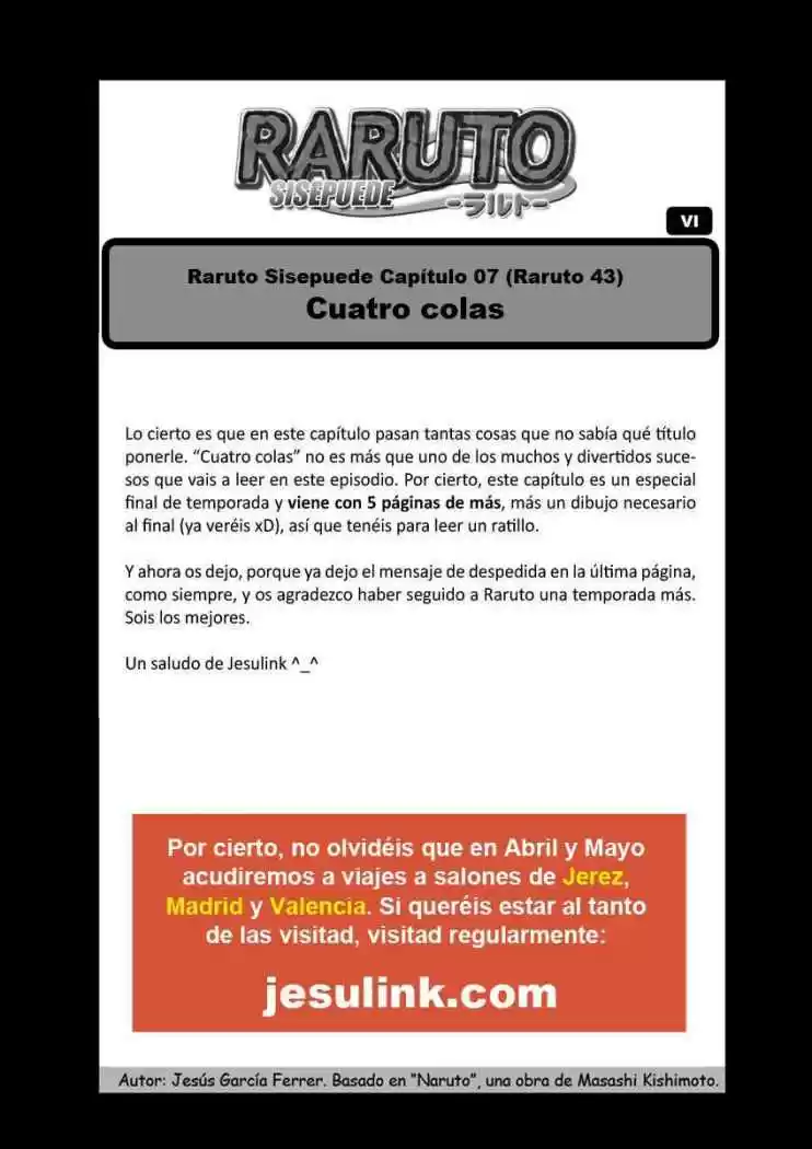 Raruto Sisepuede - Capítulo 7 - Página 1 - LectorTMOo