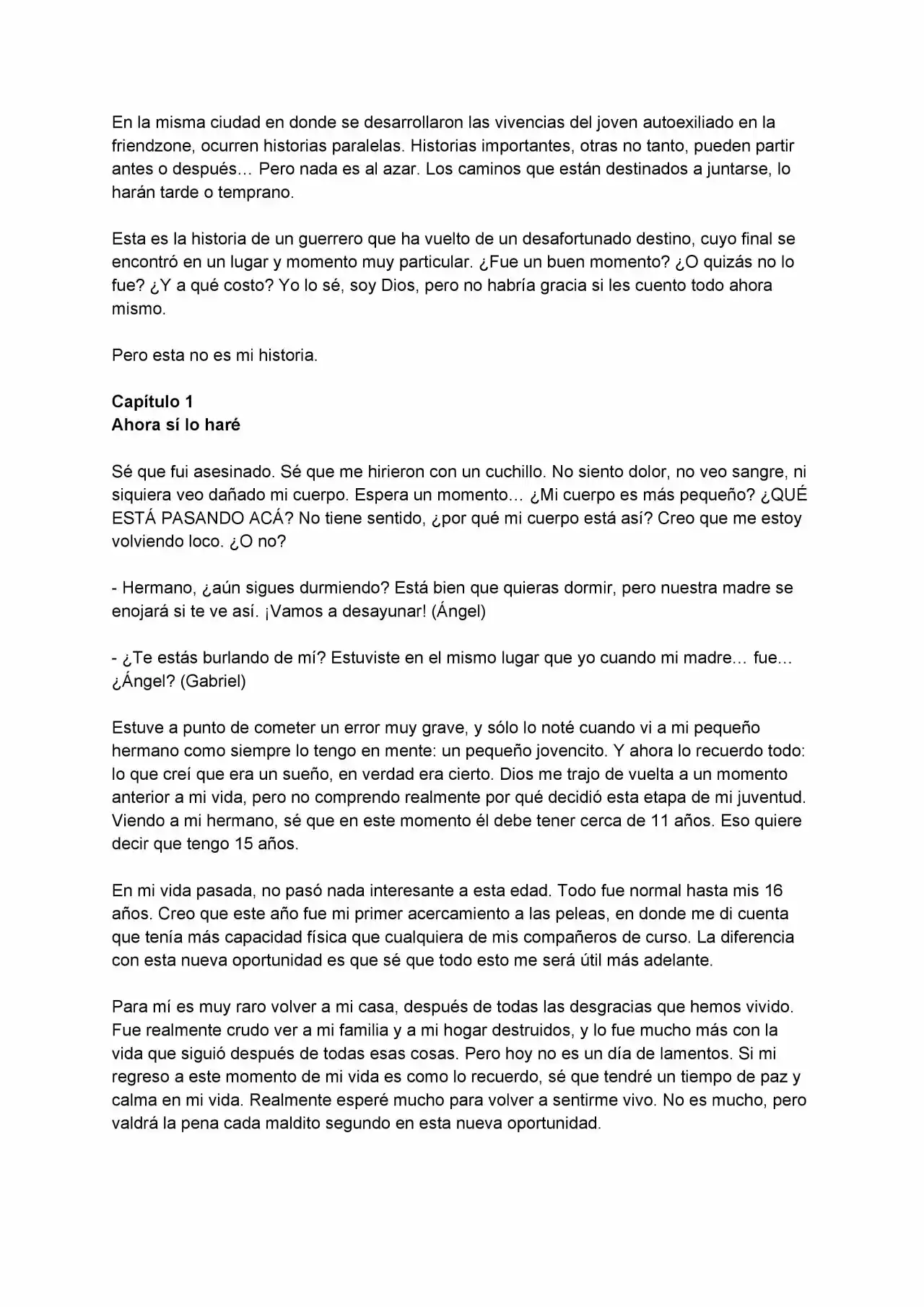 Re-Friendzone (Novela) - Capítulo 1 - Página 1 - LectorTMOo