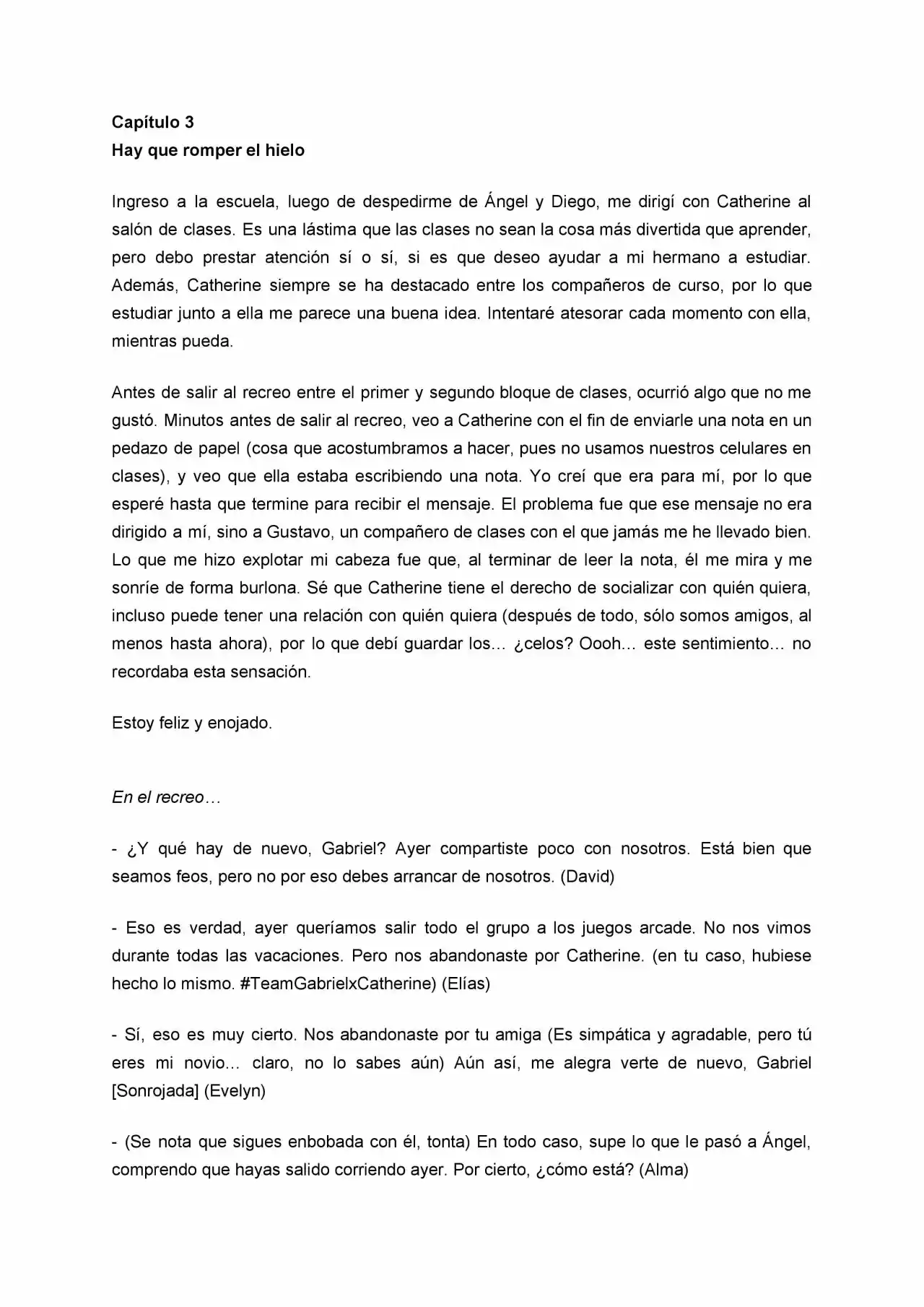Re-Friendzone (Novela) - Capítulo 3 - Página 1 - LectorTMOo