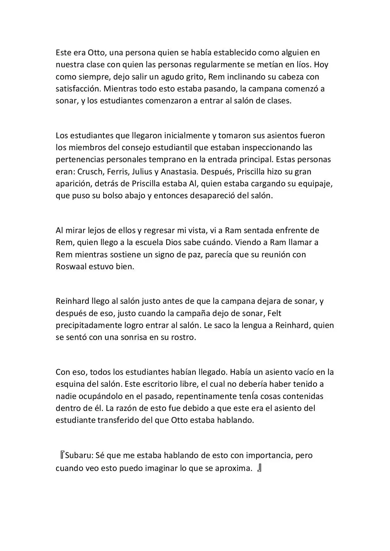Re:Zero Academy (What If) (Novela) - Capítulo 1 - Página 47 - LectorTMOo