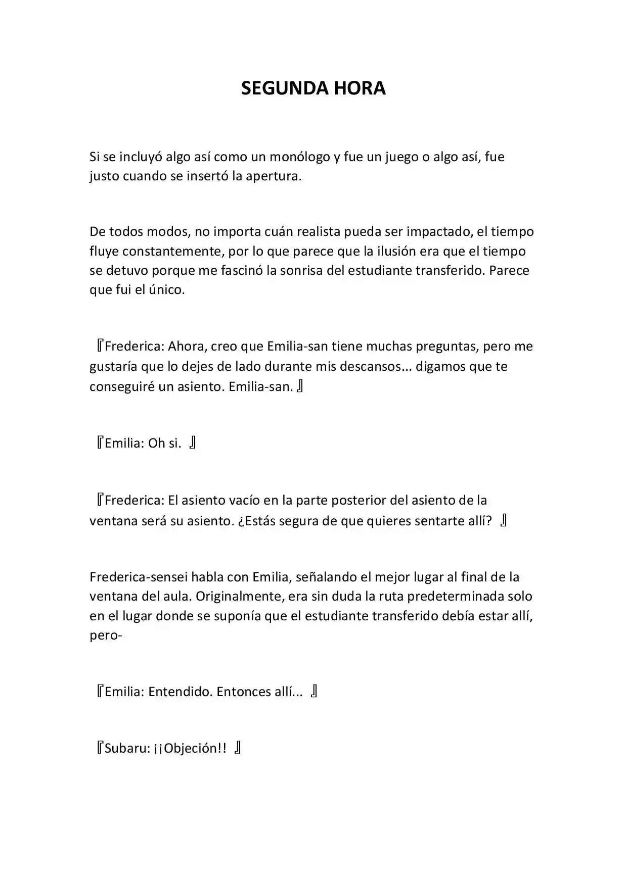 Re:Zero Academy (What If) (Novela) - Capítulo 2 - Página 1 - LectorTMOo