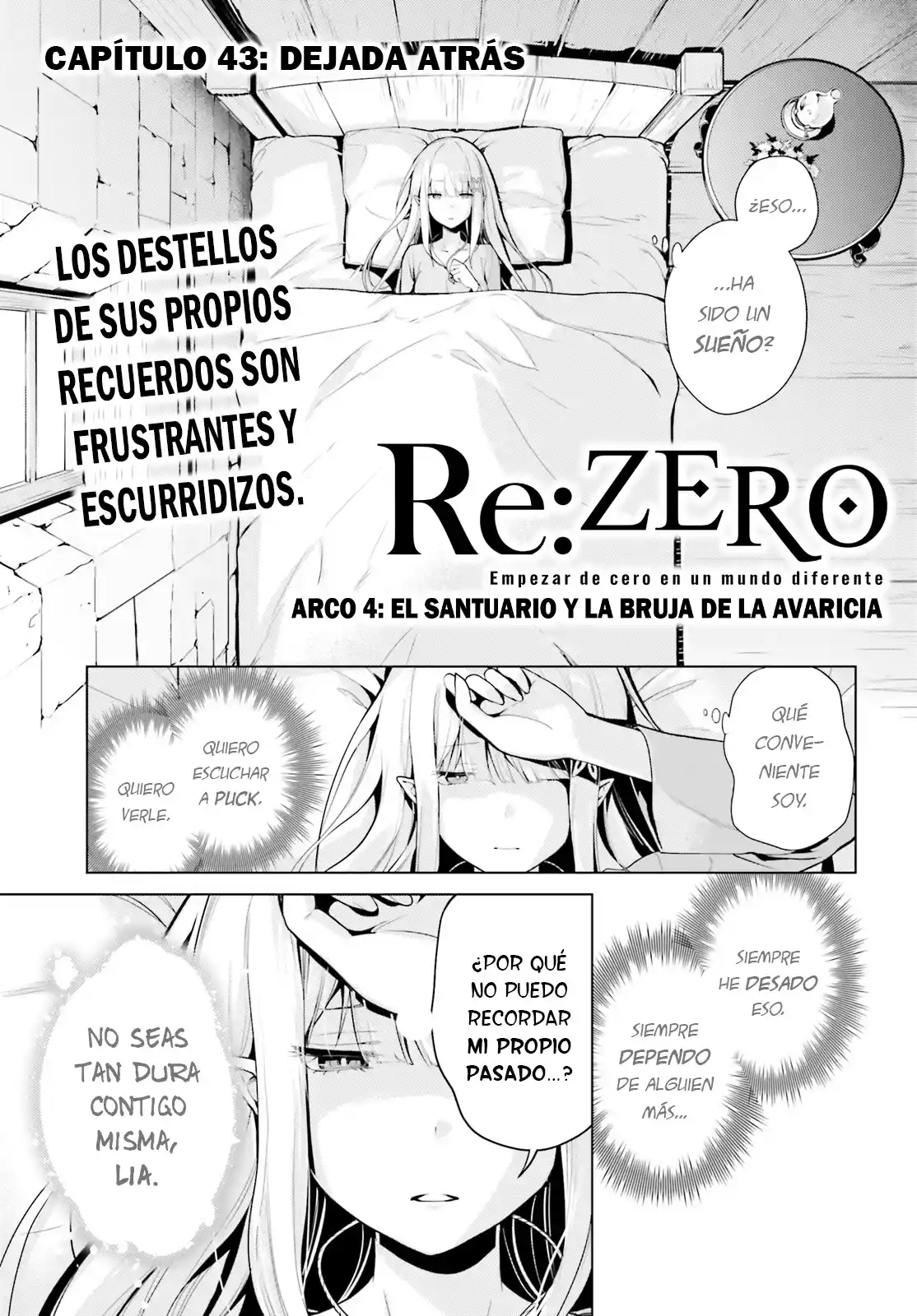 Re:Zero Kara Hajimeru Isekai Seikatsu Dai 4-shou - Seiiki To Gouyoku No Majo - Capítulo 43 - Página 1 - LectorTMOo