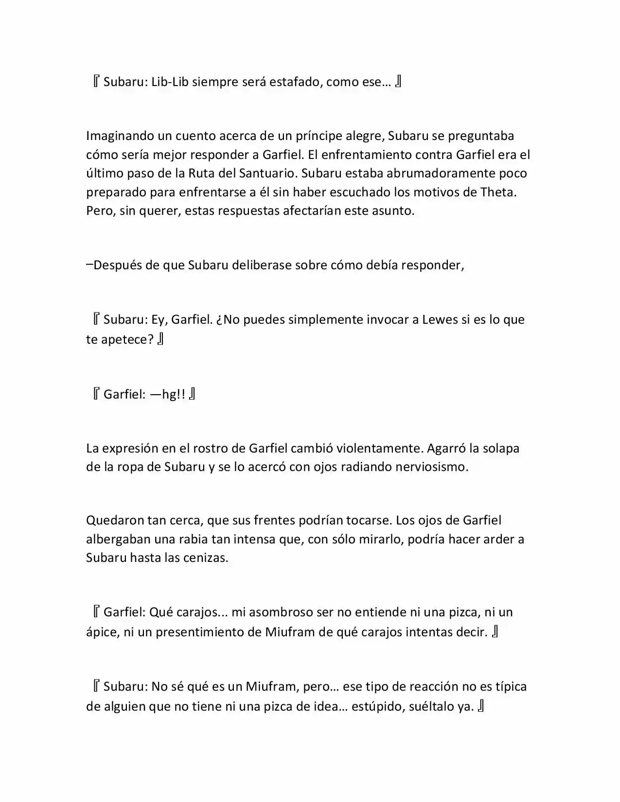 Re:Zero Kara Hajimeru Isekai Seikatsu (Novela) - Capítulo 106 - Página 4 - LectorTMOo