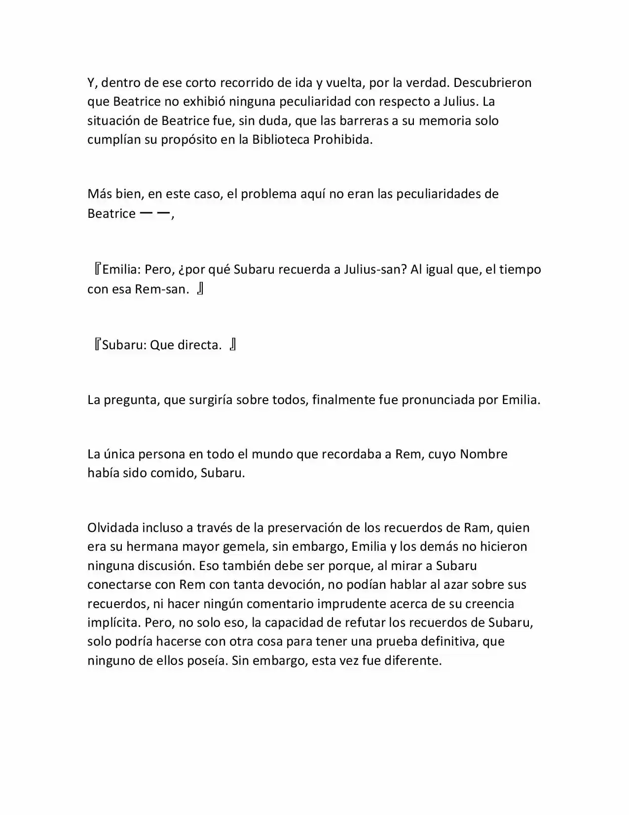Re:Zero Kara Hajimeru Isekai Seikatsu (Novela) - Capítulo 233 - Página 7 - LectorTMOo