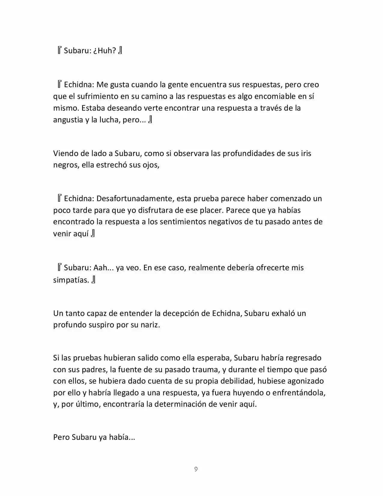 Re:Zero Kara Hajimeru Isekai Seikatsu (Novela) - Capítulo 25 - Página 9 - LectorTMOo