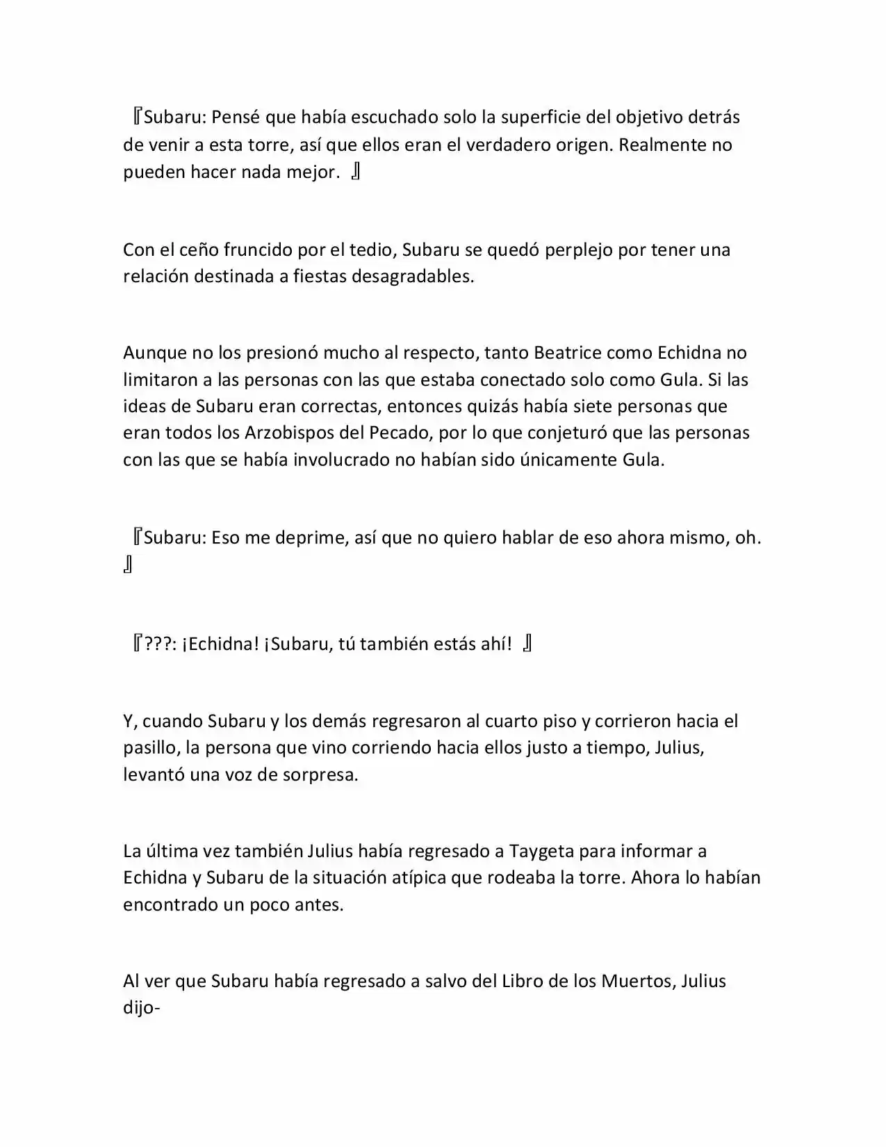 Re:Zero Kara Hajimeru Isekai Seikatsu (Novela) - Capítulo 307 - Página 8 - LectorTMOo