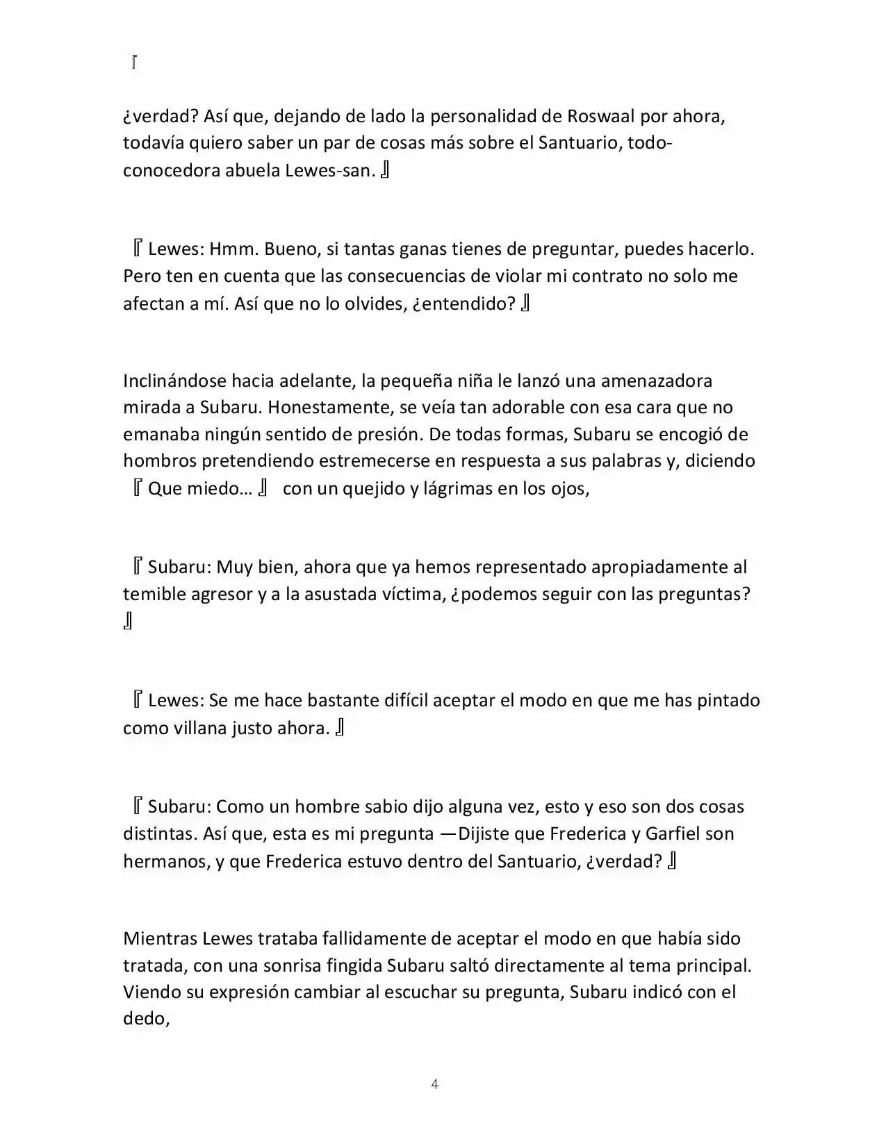 Re:Zero Kara Hajimeru Isekai Seikatsu (Novela) - Capítulo 34 - Página 4 - LectorTMOo