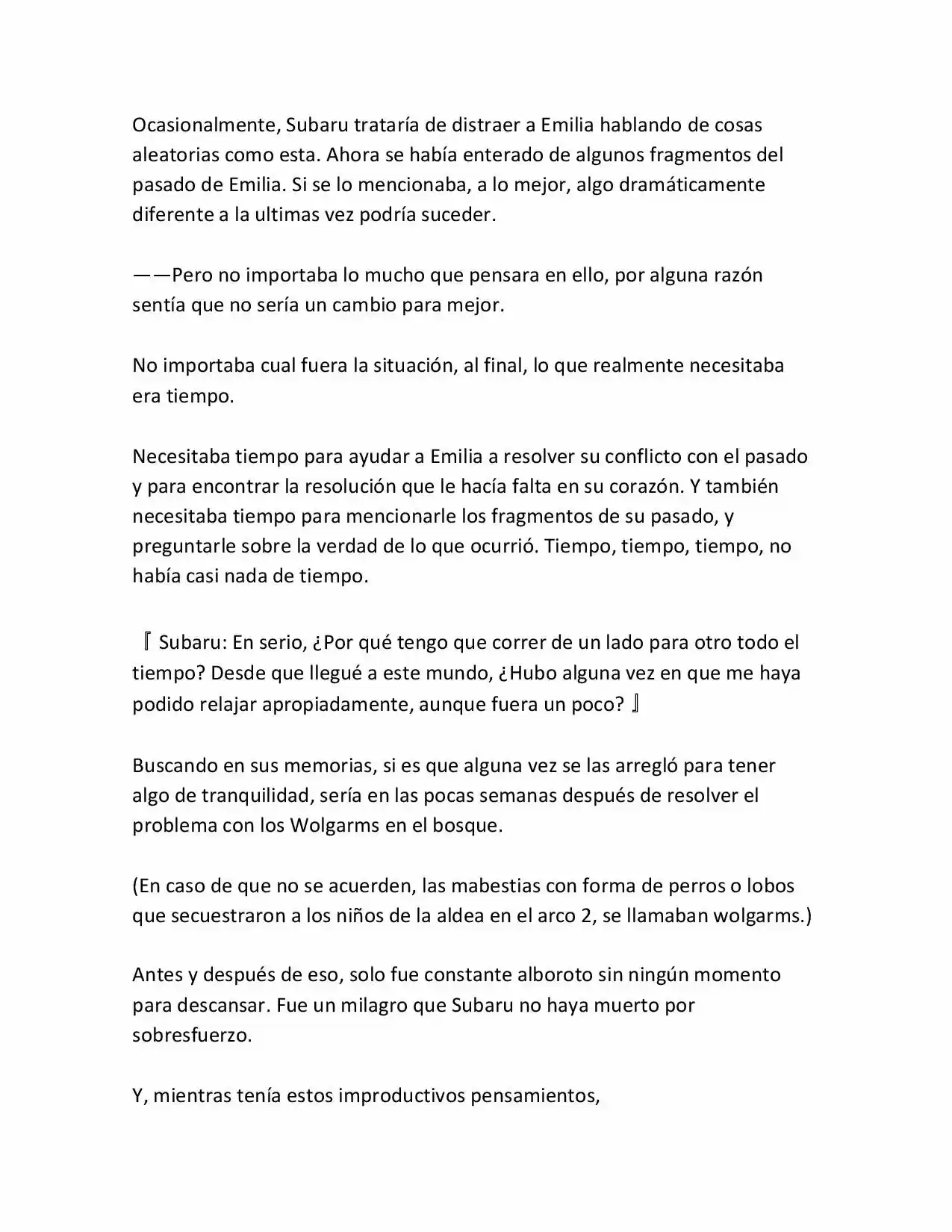 Re:Zero Kara Hajimeru Isekai Seikatsu (Novela) - Capítulo 35 - Página 5 - LectorTMOo