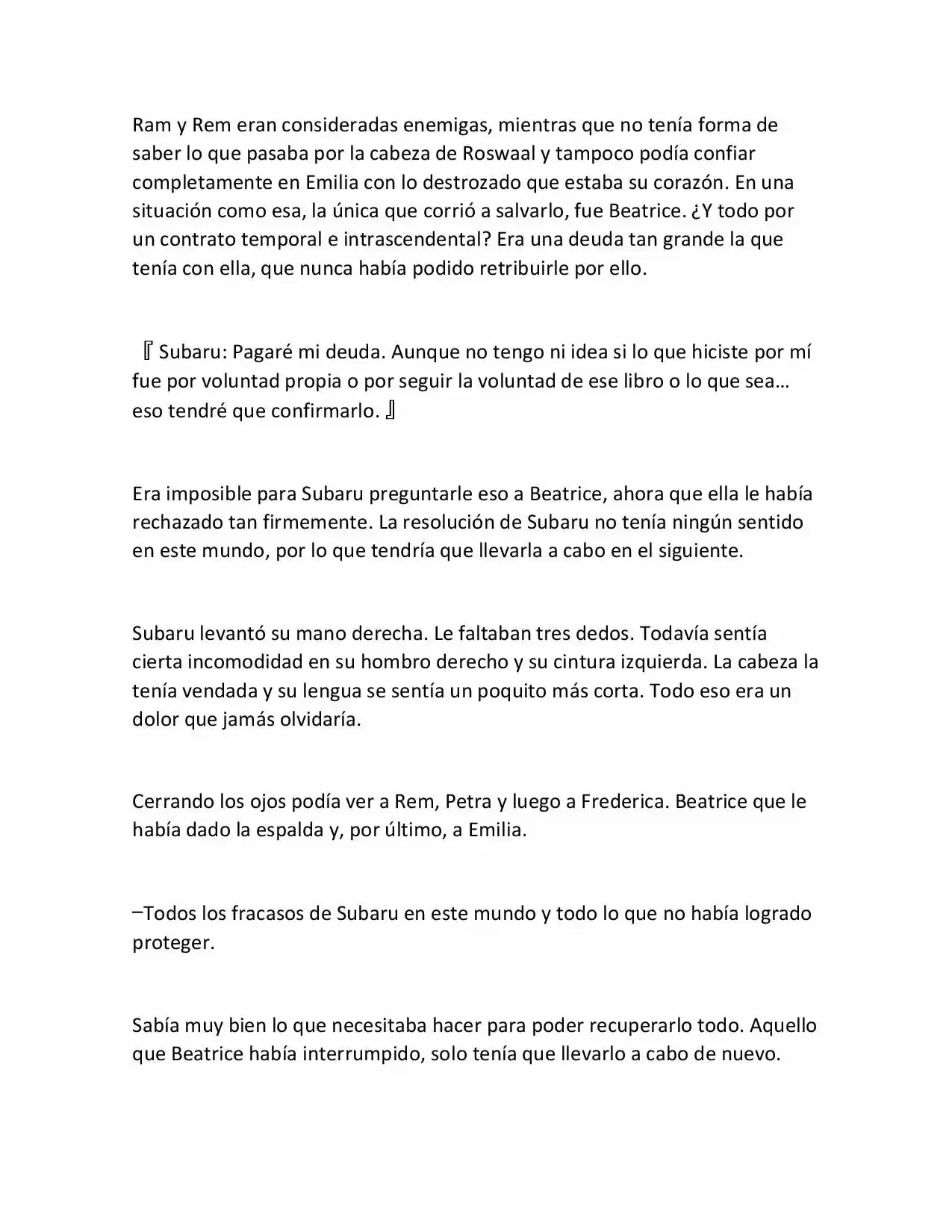 Re:Zero Kara Hajimeru Isekai Seikatsu (Novela) - Capítulo 41 - Página 4 - LectorTMOo
