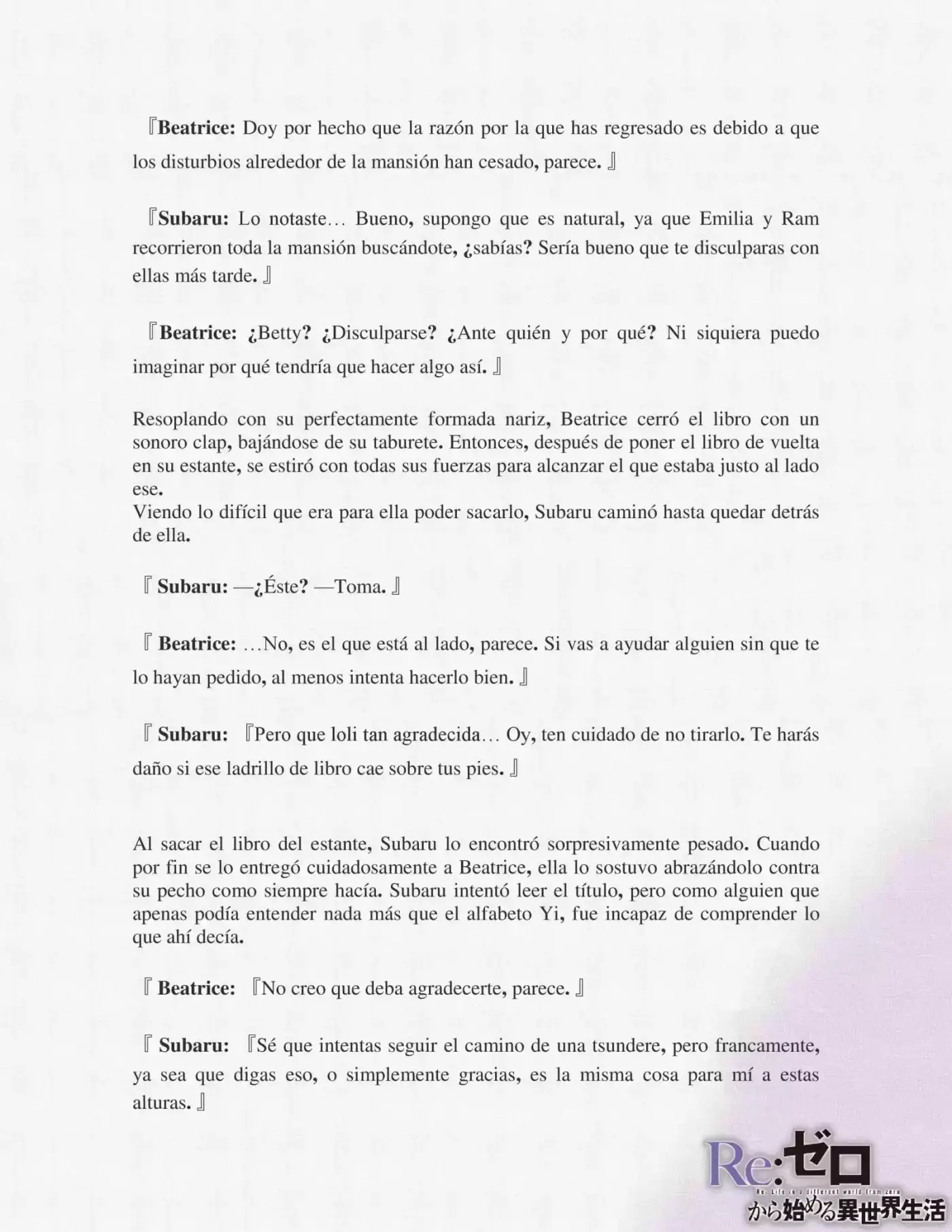 Re:Zero Kara Hajimeru Isekai Seikatsu (Novela) - Capítulo 6 - Página 4 - LectorTMOo