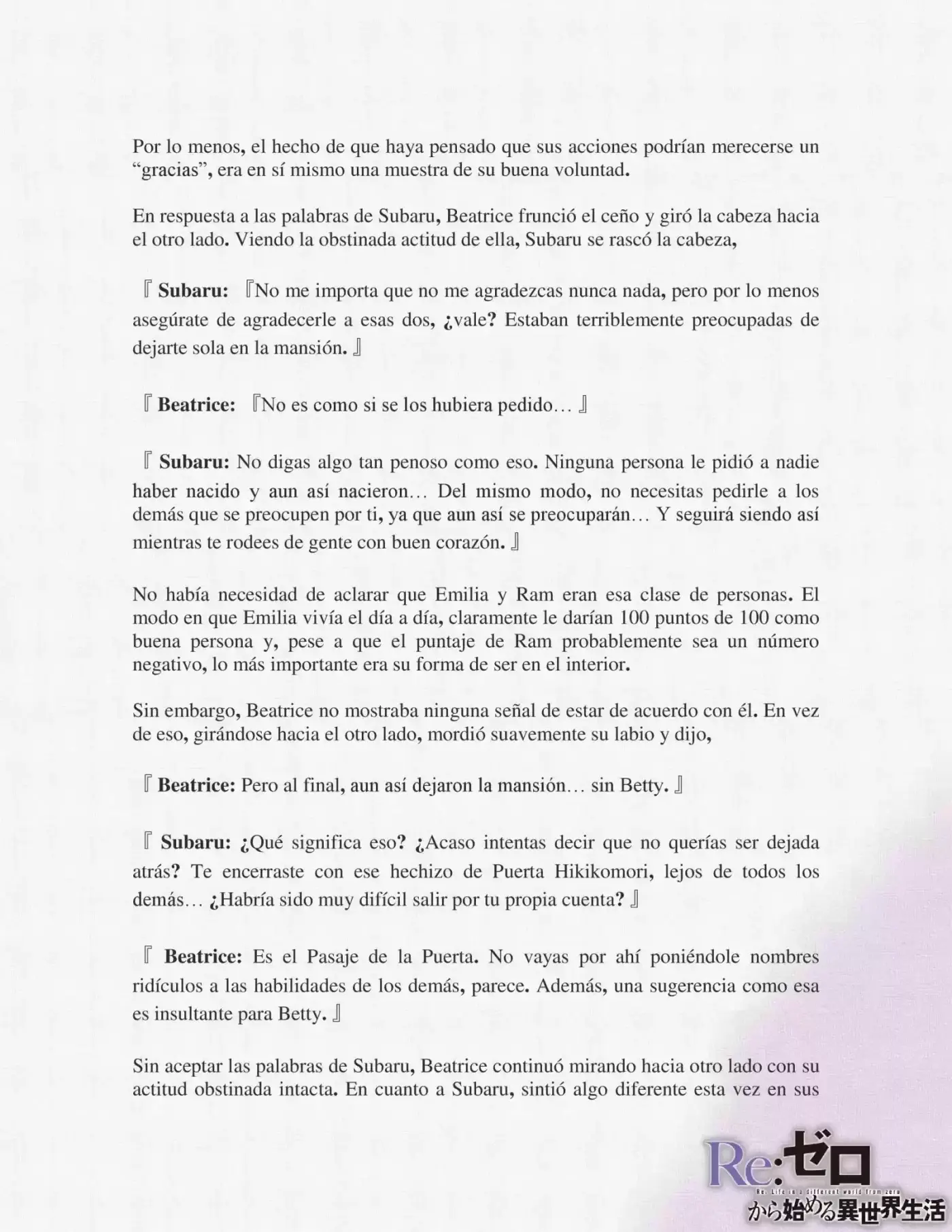 Re:Zero Kara Hajimeru Isekai Seikatsu (Novela) - Capítulo 6 - Página 5 - LectorTMOo