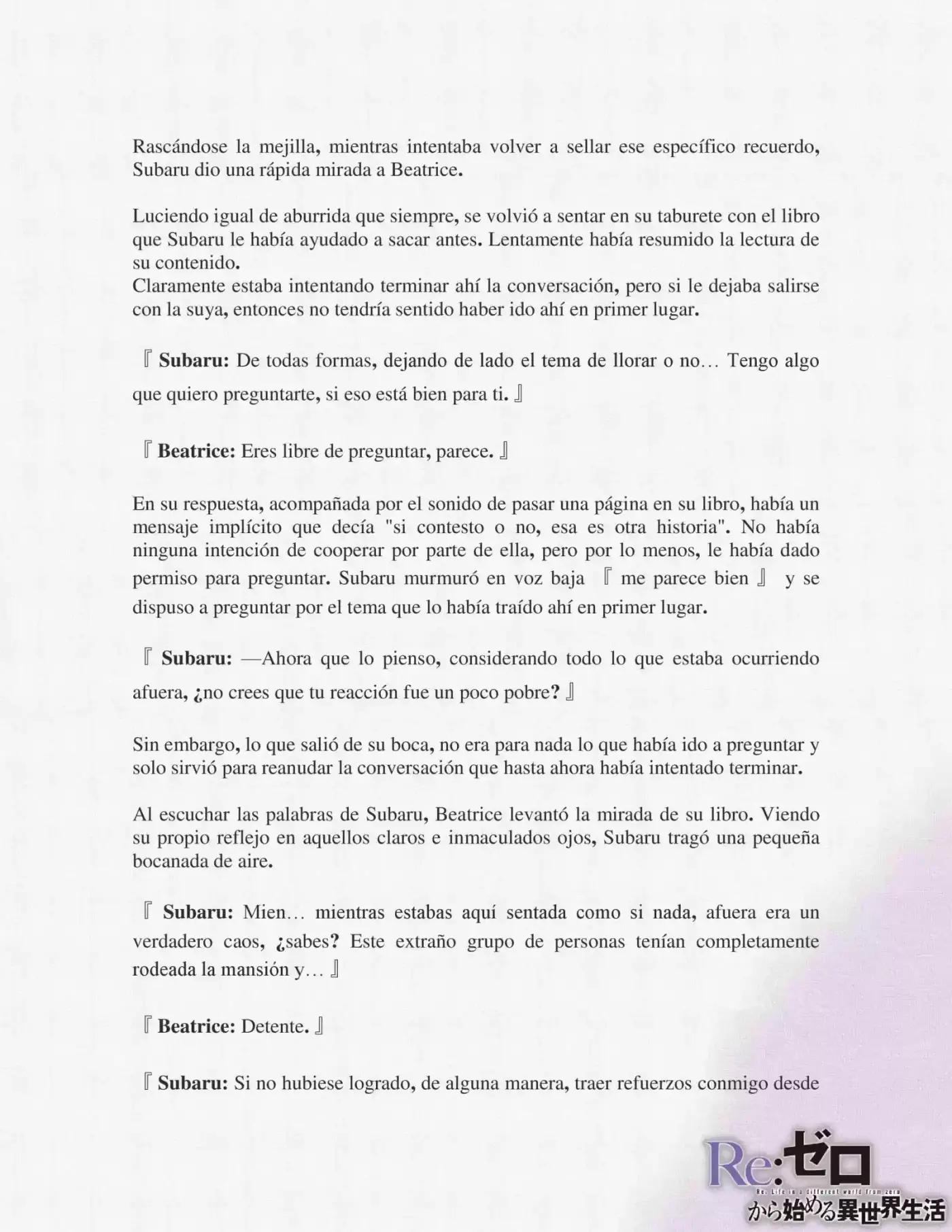Re:Zero Kara Hajimeru Isekai Seikatsu (Novela) - Capítulo 6 - Página 7 - LectorTMOo