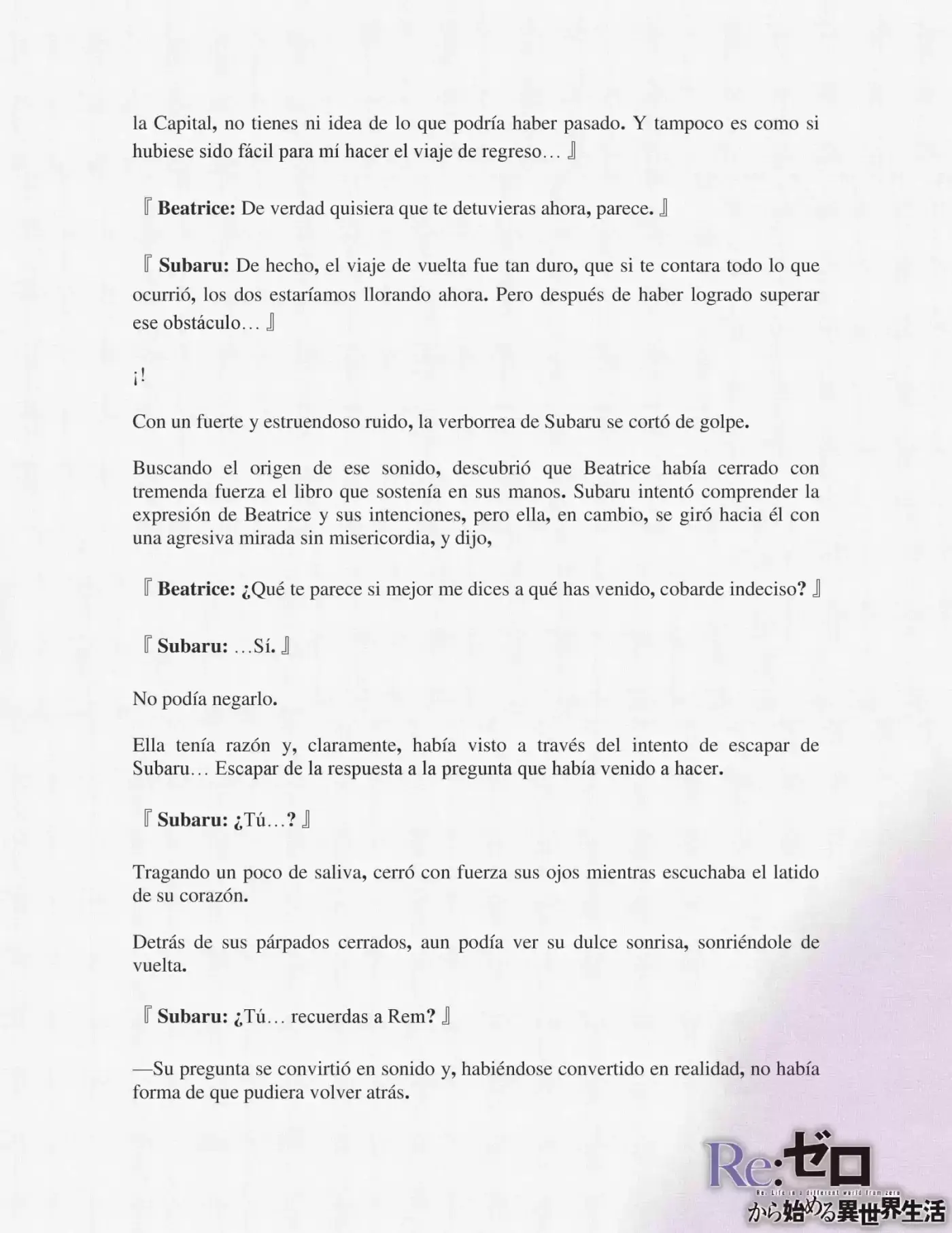 Re:Zero Kara Hajimeru Isekai Seikatsu (Novela) - Capítulo 6 - Página 8 - LectorTMOo