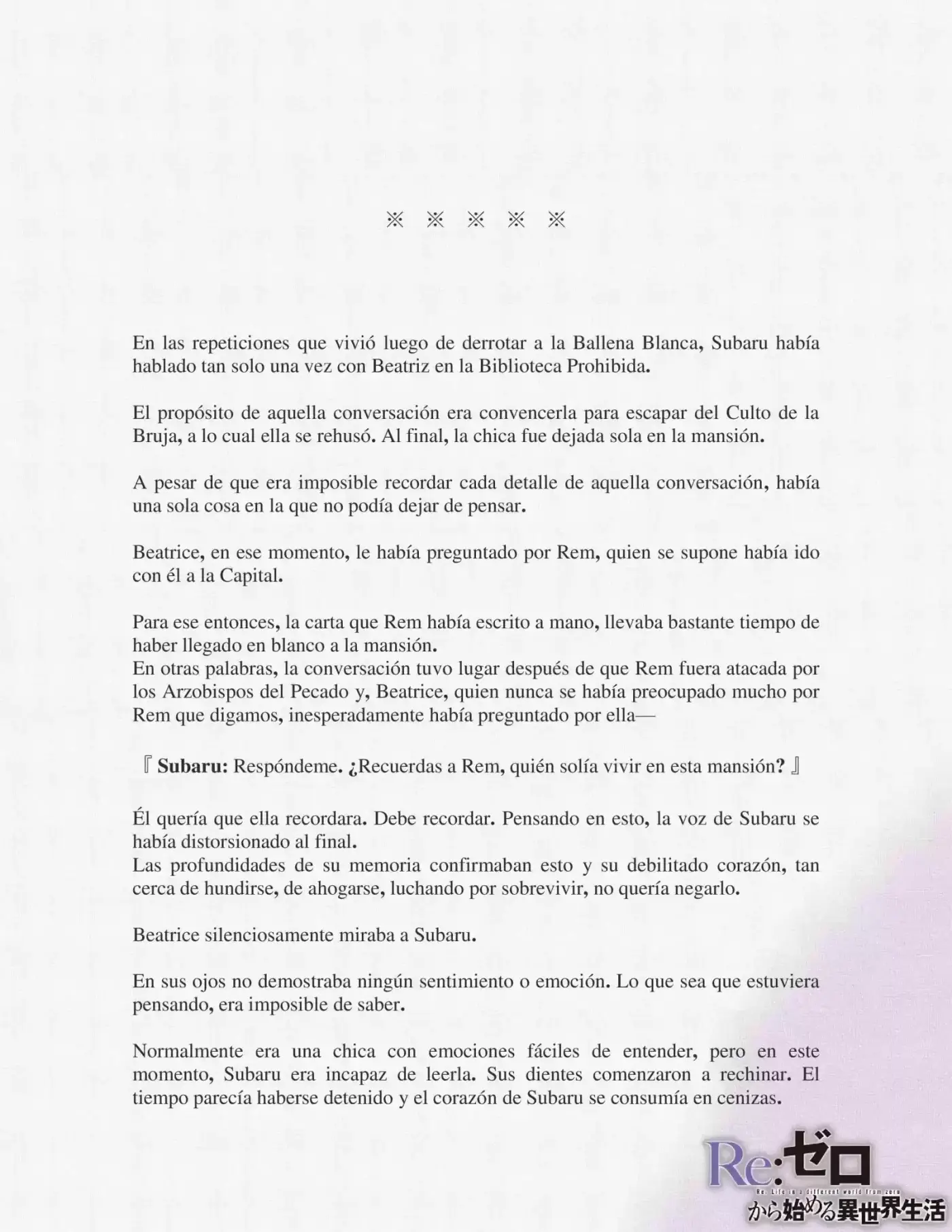 Re:Zero Kara Hajimeru Isekai Seikatsu (Novela) - Capítulo 6 - Página 9 - LectorTMOo