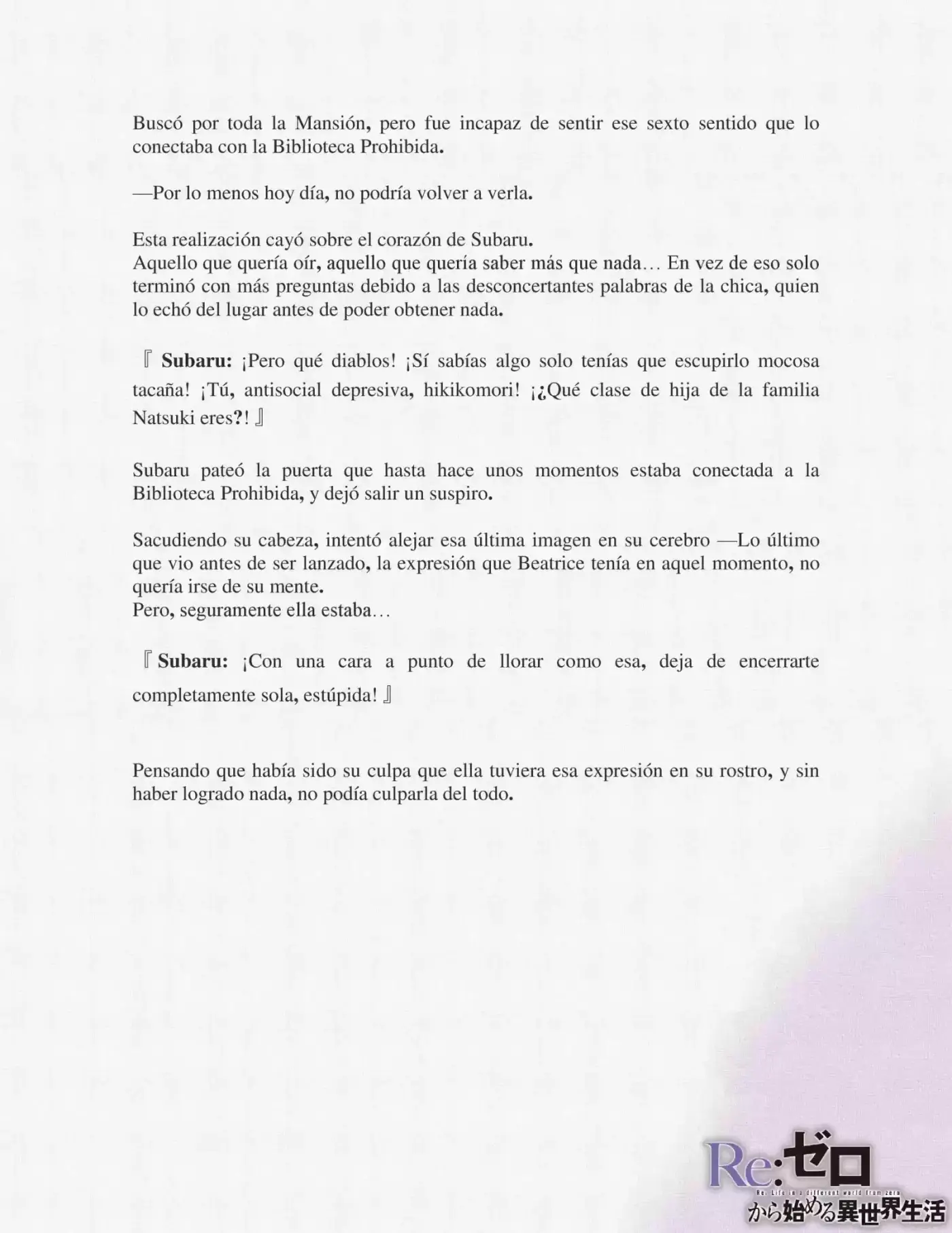 Re:Zero Kara Hajimeru Isekai Seikatsu (Novela) - Capítulo 6 - Página 19 - LectorTMOo