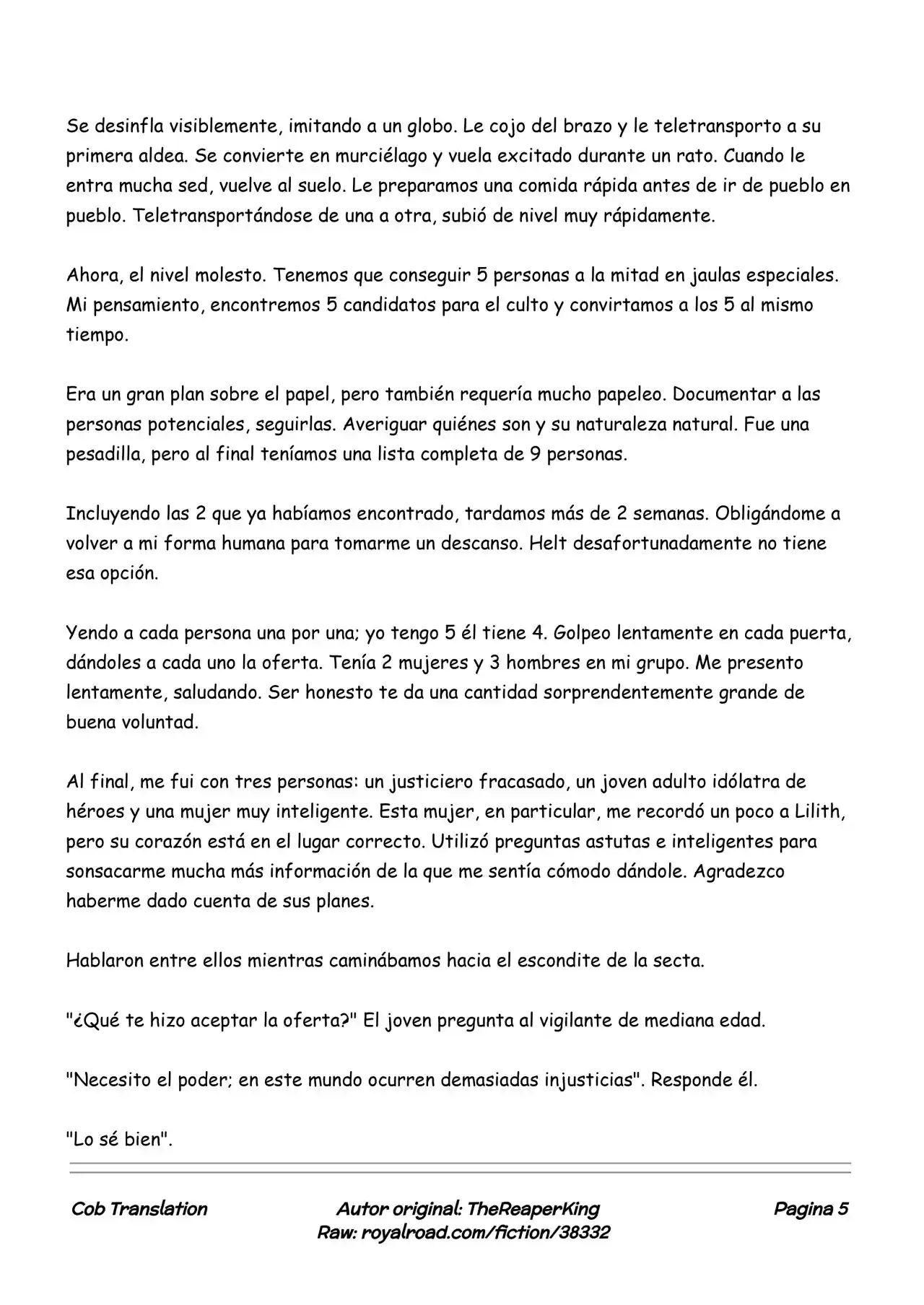Realidad De Minecraft (Novela) - Capítulo 102 - Página 5 - LectorTMOo