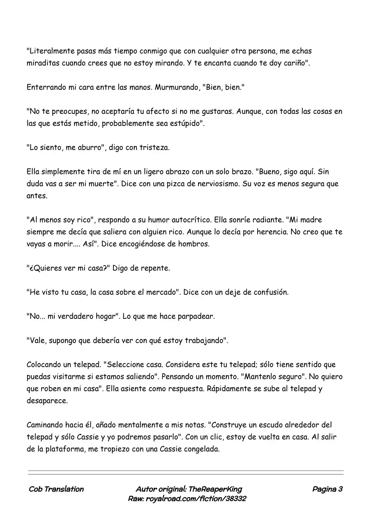 Realidad De Minecraft (Novela) - Capítulo 104 - Página 3 - LectorTMOo