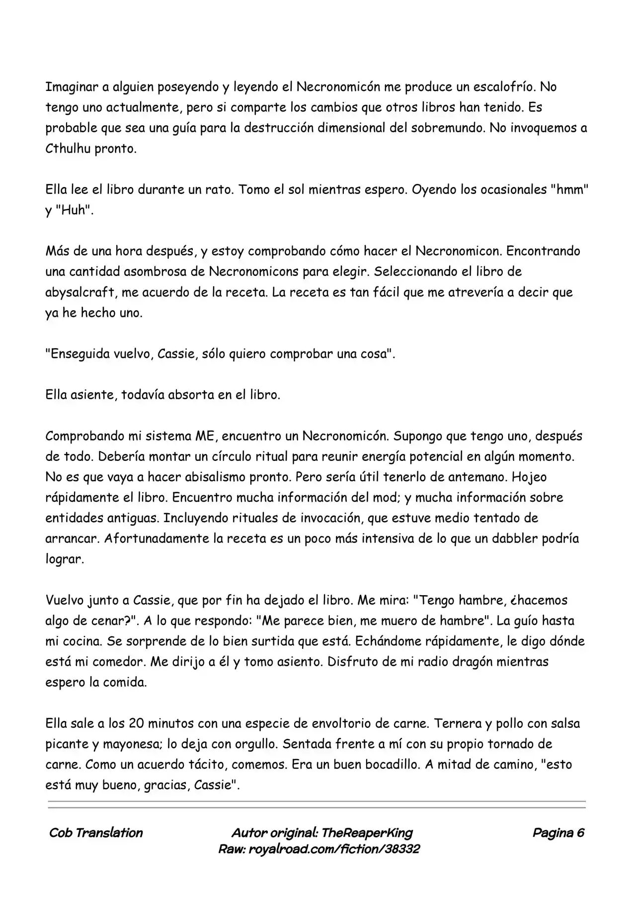 Realidad De Minecraft (Novela) - Capítulo 104 - Página 6 - LectorTMOo