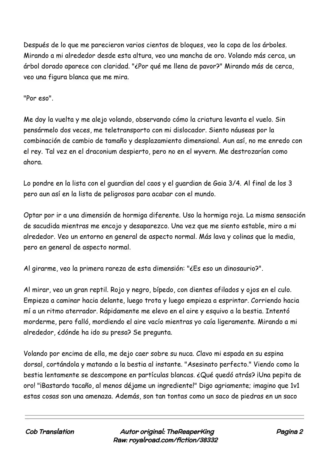 Realidad De Minecraft (Novela) - Capítulo 106 - Página 2 - LectorTMOo